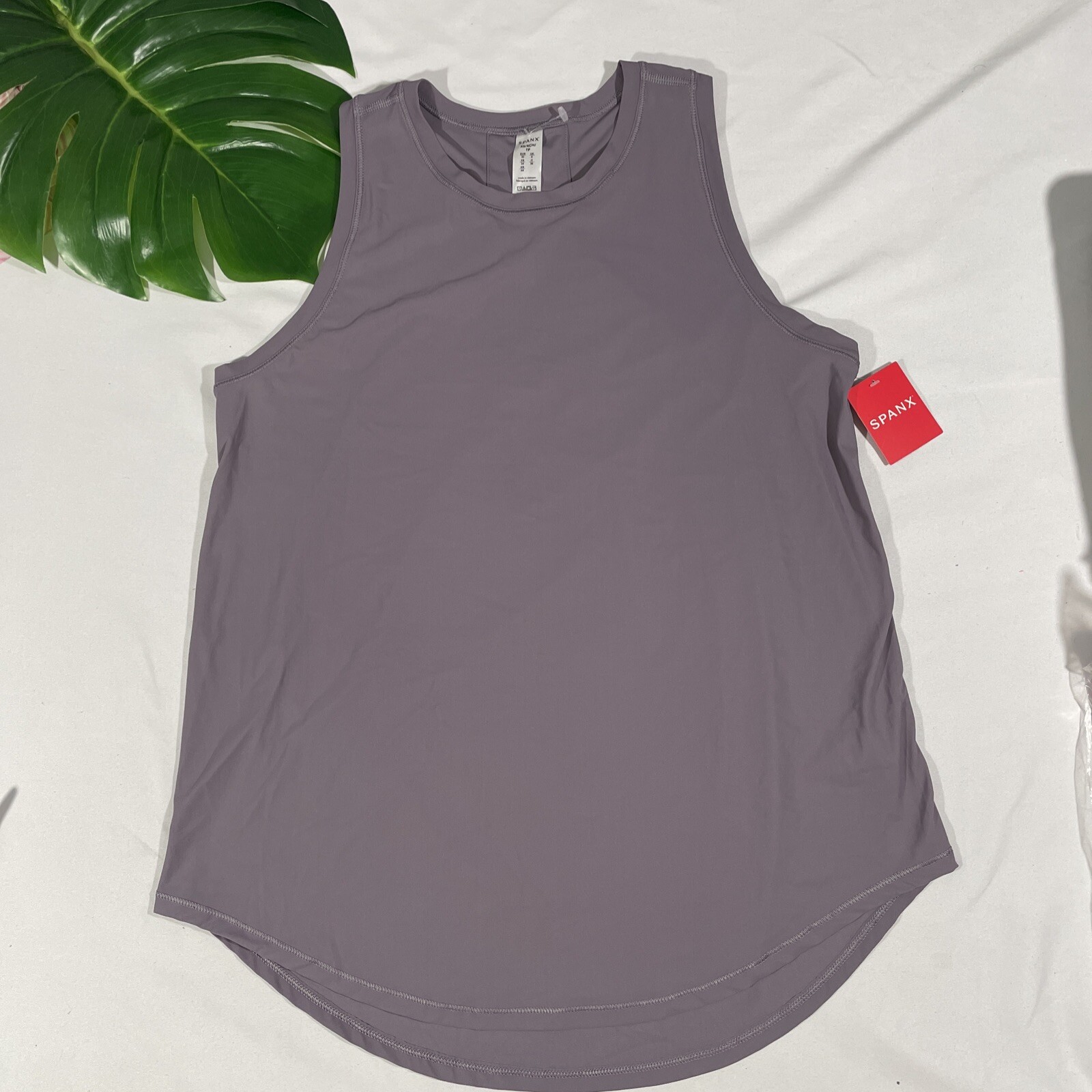 NWT $58 Spanx [ XS ] Go Lightly Got Ya Covered Tank Top in Satin Purple #4674