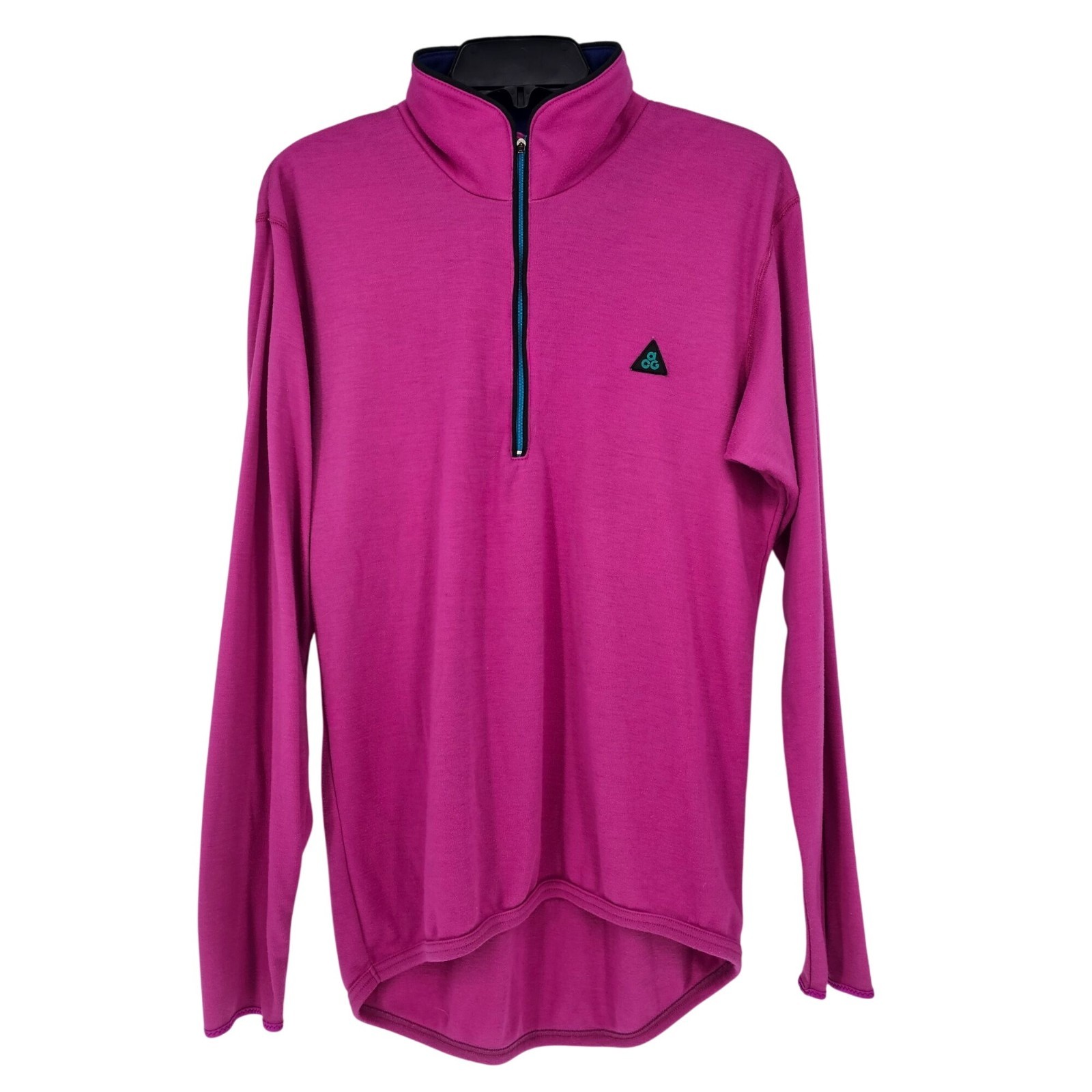 Nike ACG Thermax 1/2 Zip Pullover L Fuchsia Vintage 90s Base Layer USA