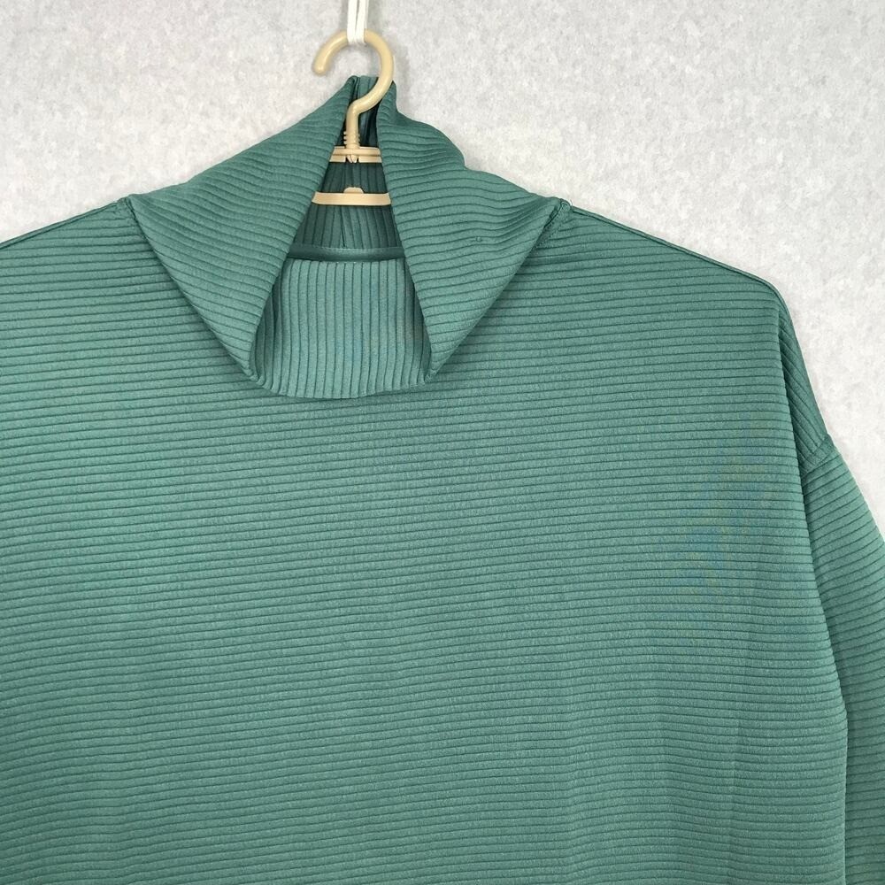 Danskin Ridge Cowl Pullover Sweatshirt XL Ribbed Oversized Boxy Comfy Lounge