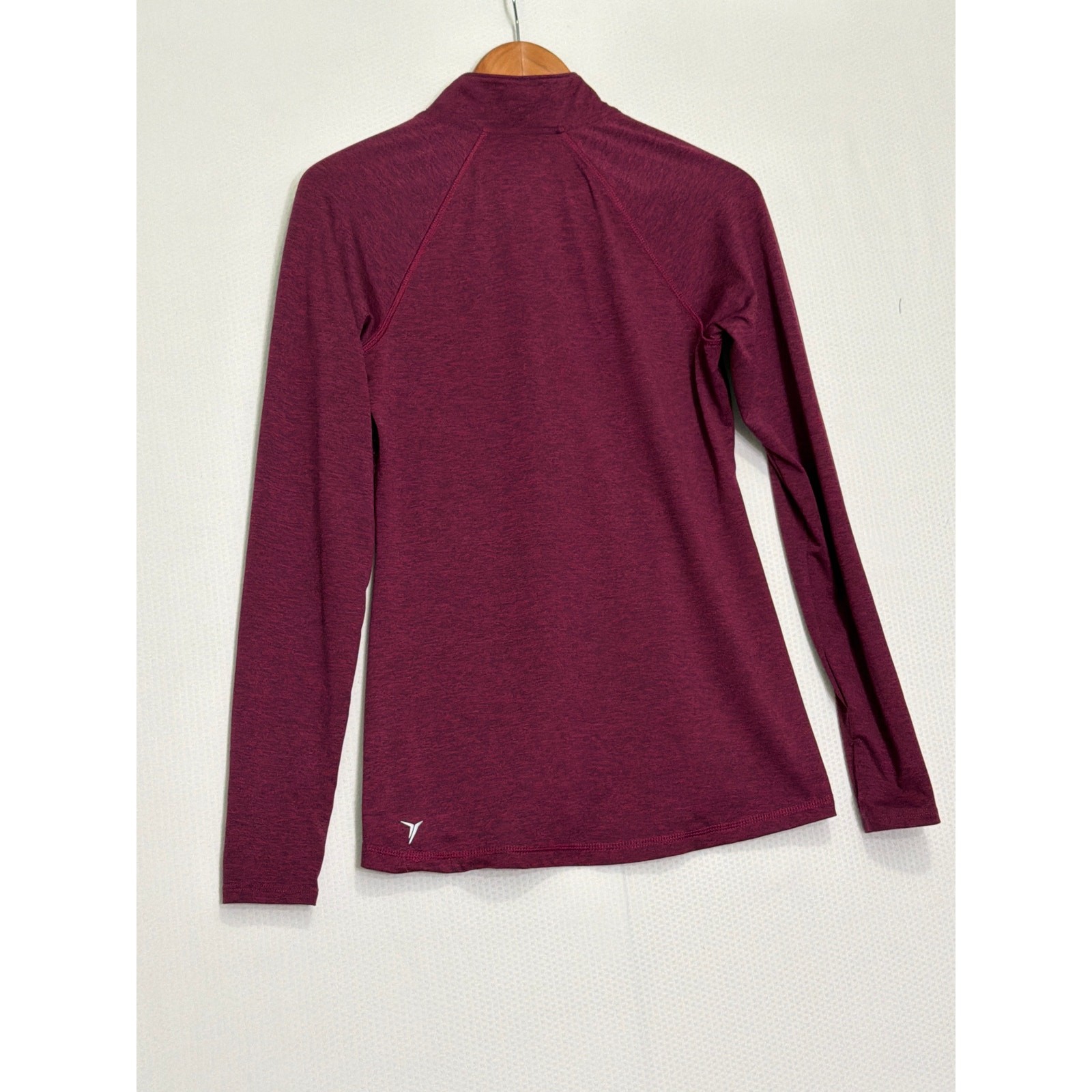 Old Navy Active Small 1/4 Zip Pullover Burgundy Athletic Top