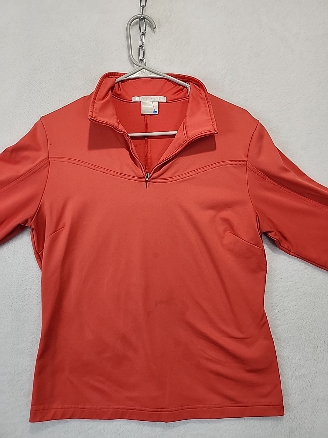 Nike Golf Womens M Salmon Color 1/4 Zip Pullover Activewear Athleisure Outdoor