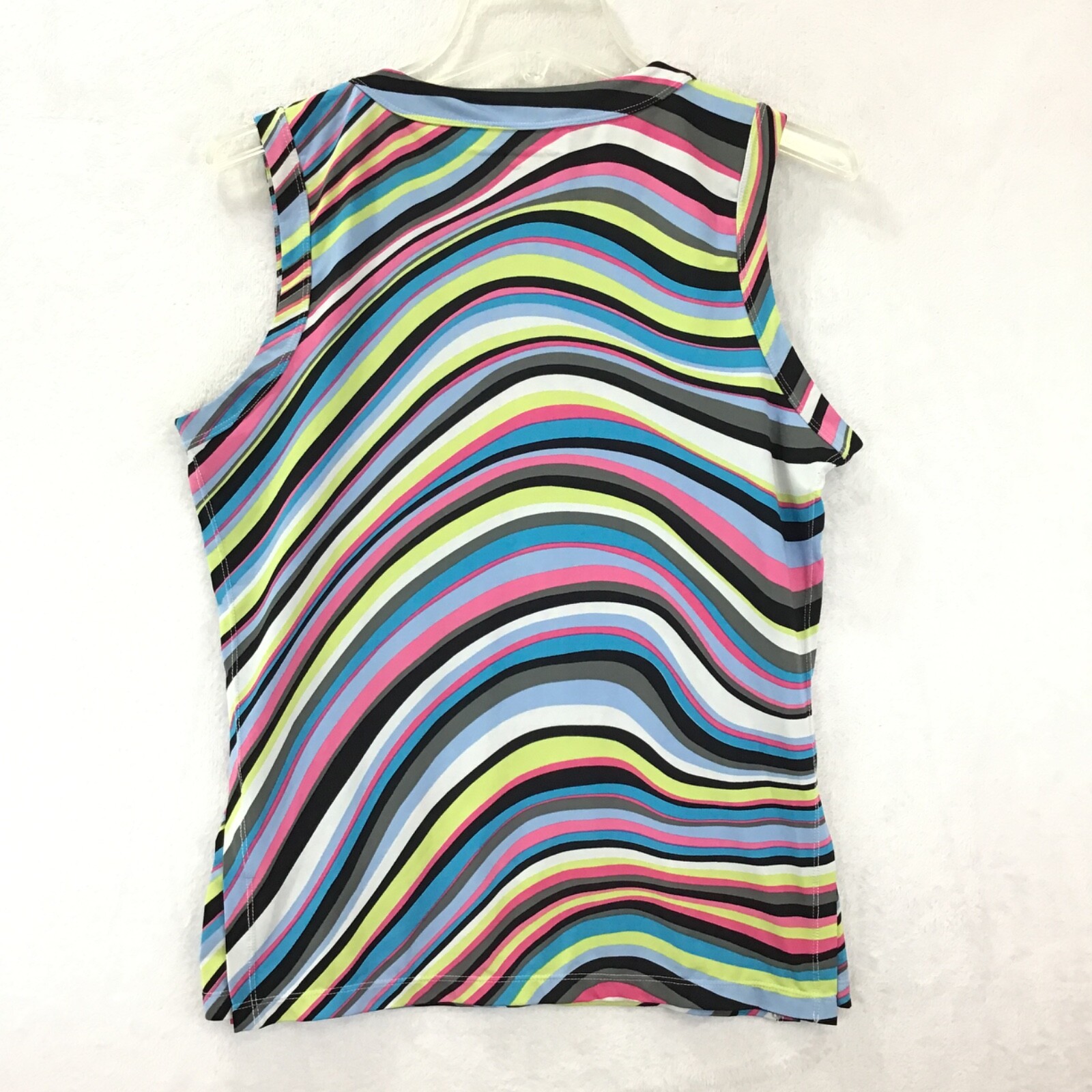 NordicTrack / MOD Psychedelic Sleeveless Stretch Knit Athletic Top / L 14-16