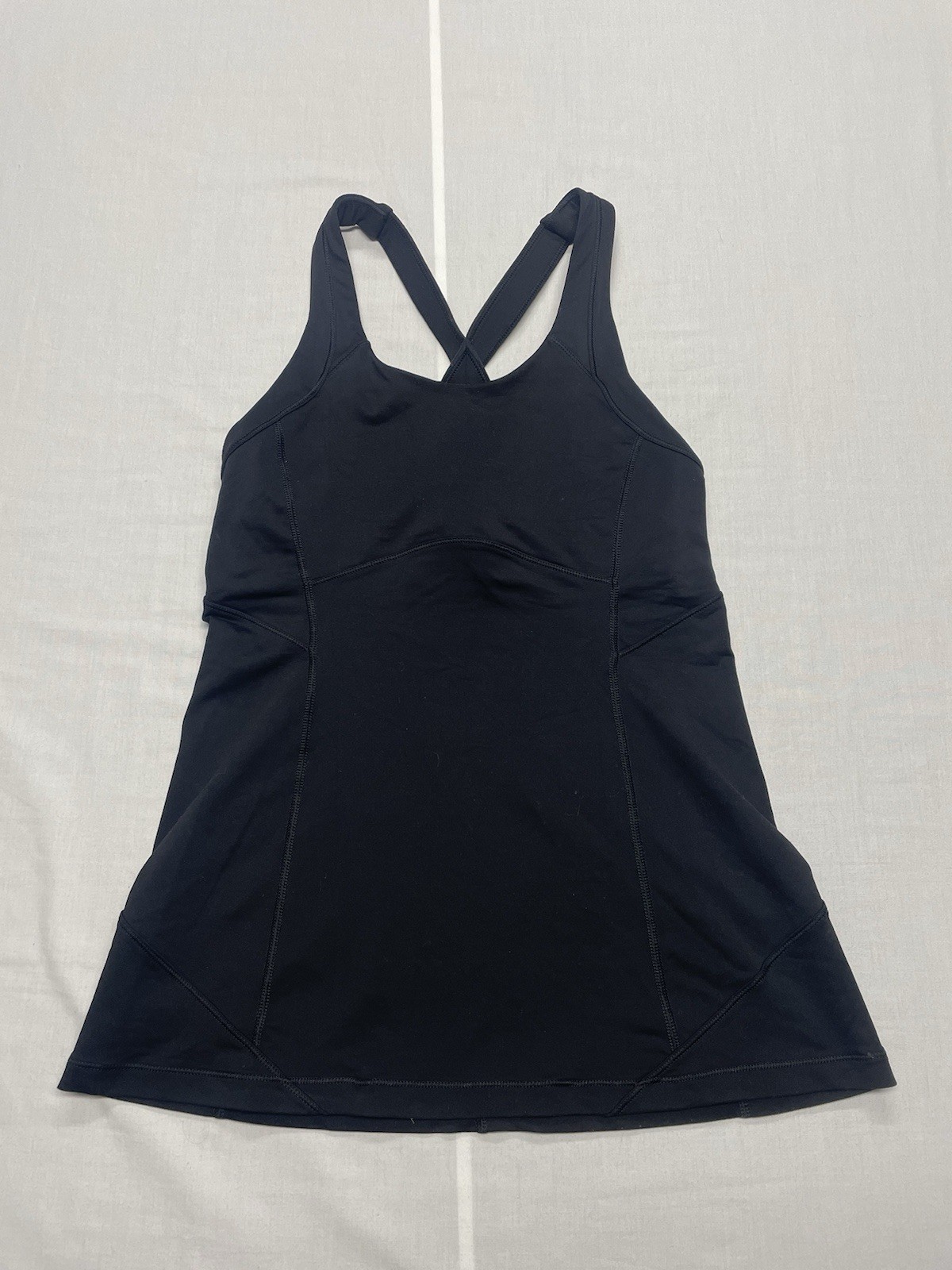 LULULEMON Women’s Cool Racerback Black Pilates Tank Top Workout Size 4 Small