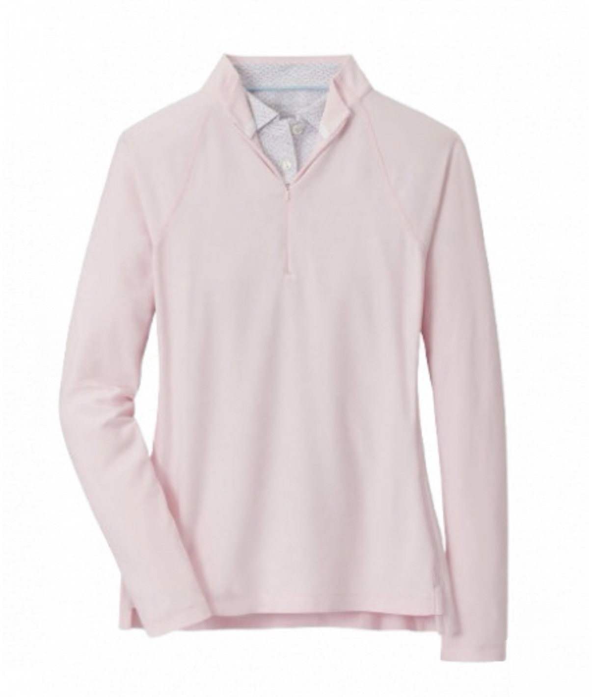 $135 Peter Millar Women’s Melange Quarter Zip Pullover- Pale Pink- Medium