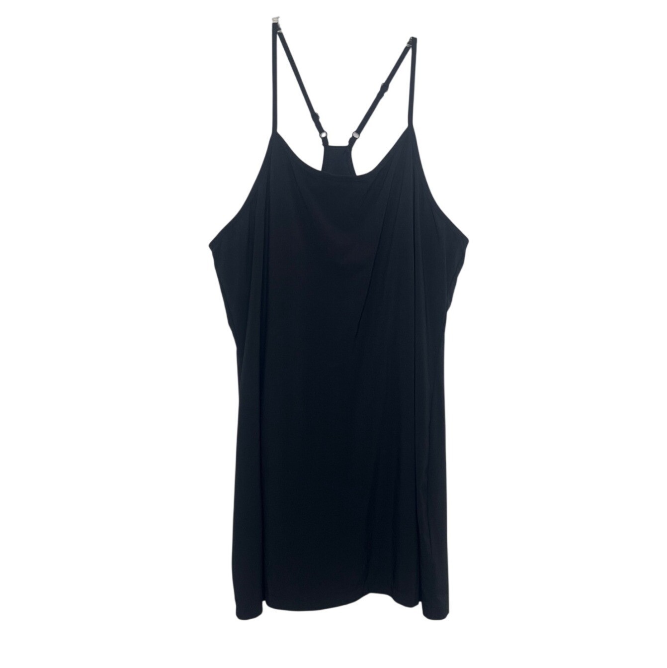 All In Motion Racerback Athletic Tank Dress XL Black Built In Bra