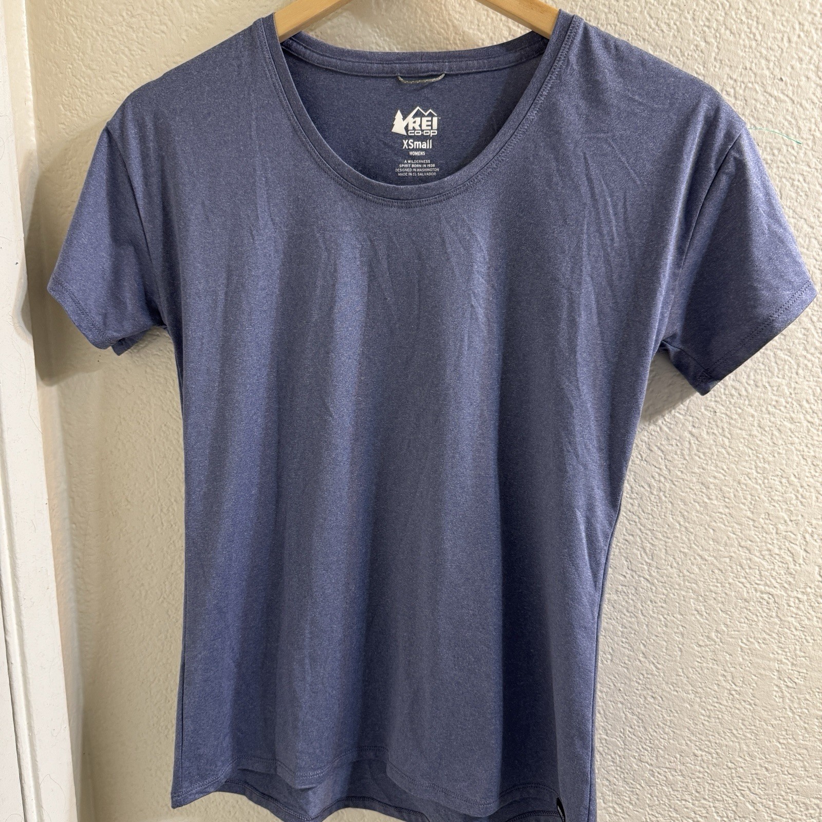 REI Co-op Shirt Women’s XS Short Sleeve Blue Active Tech Outdoor Hiking Camping