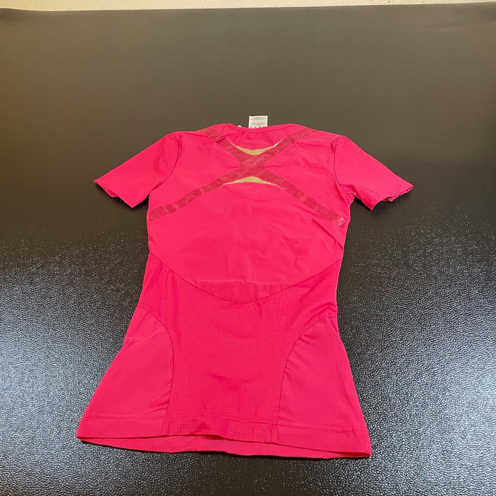 Adidas Clima365 Techfit Training Top Athletic Shirt Hot Pink Womens Medium