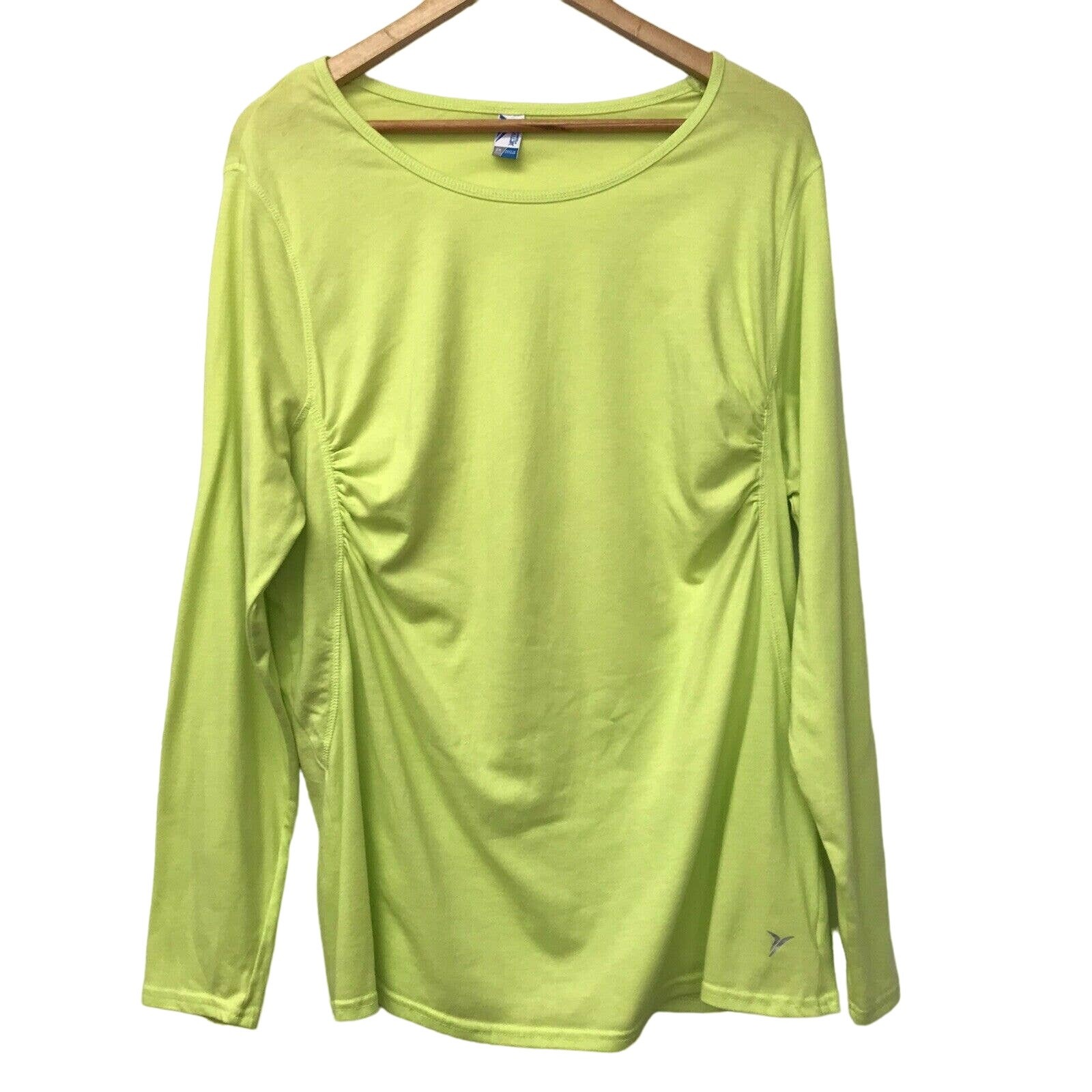 Active By Old Navy Top Womens 2X Yellow Ruched