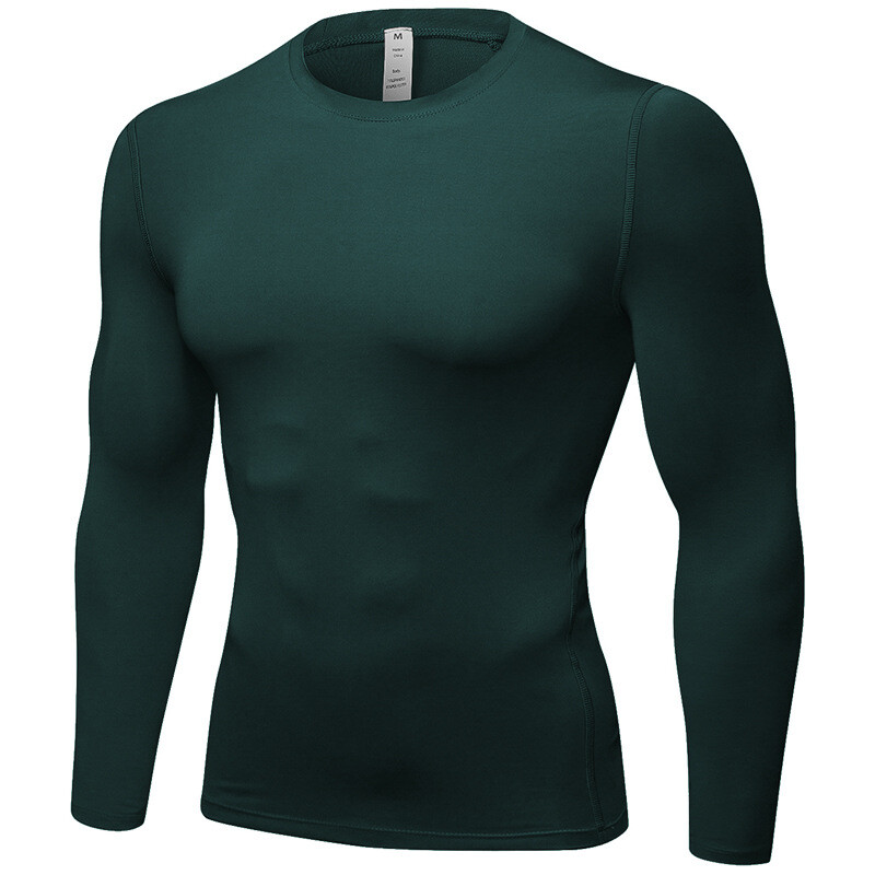 ZONBAILON Men’s Tight Training PRO Quick Dry Sports Fitness Running Long Sleeve