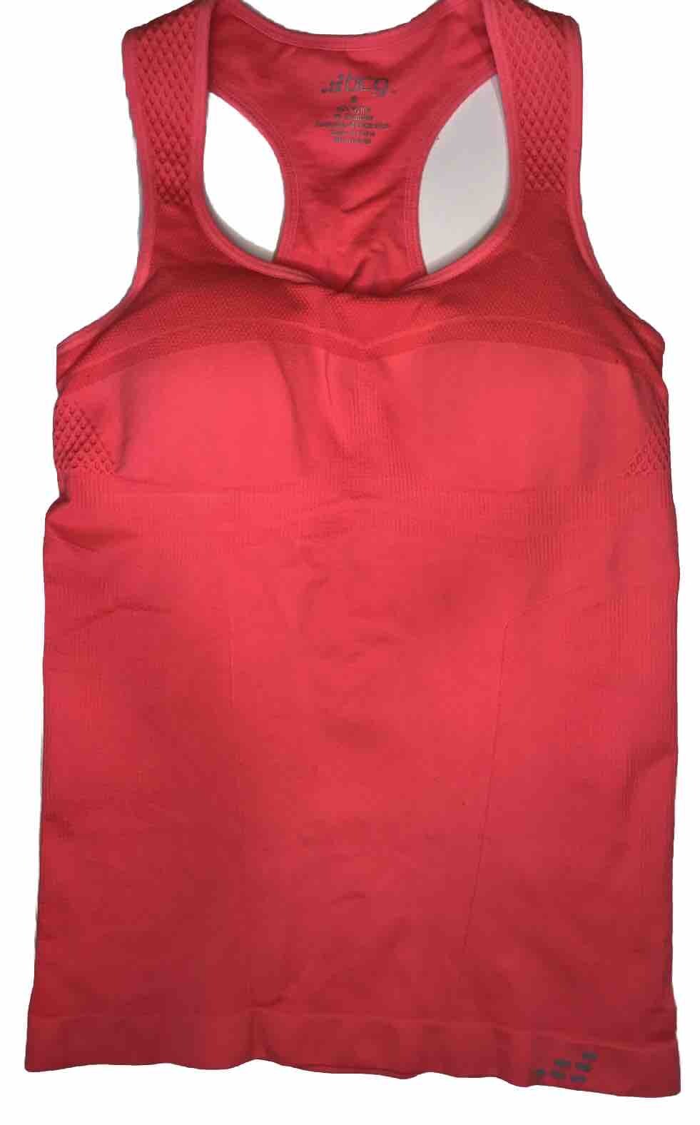 BCG Compression Racerback Womens Size Small Shirt Tank Top Built In Bra Hot Pink
