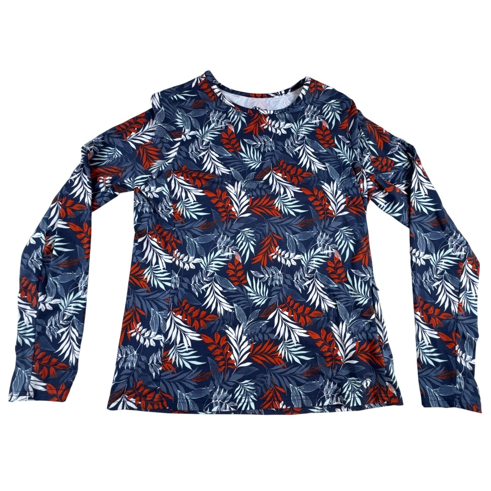 Hang Ten Women’s Long Sleeve Fishing Shirt UV Protection Floral Size Small