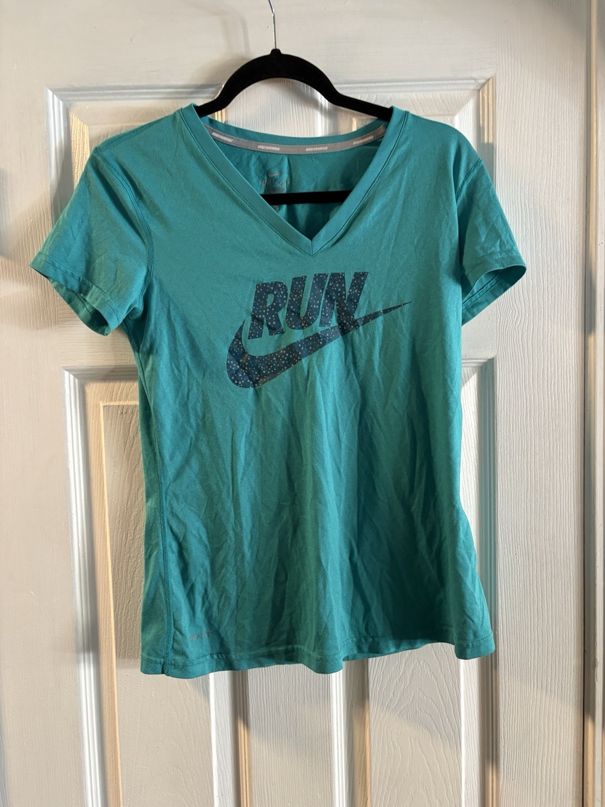 Nike Running Dri-Fit Short Sleeve Graphic Turquoise Teal Nike T-Shirt Women’s S