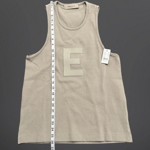 Fear of God Essentials Waffle Knit Tank Top – Light Oatmeal – Size Medium NWT