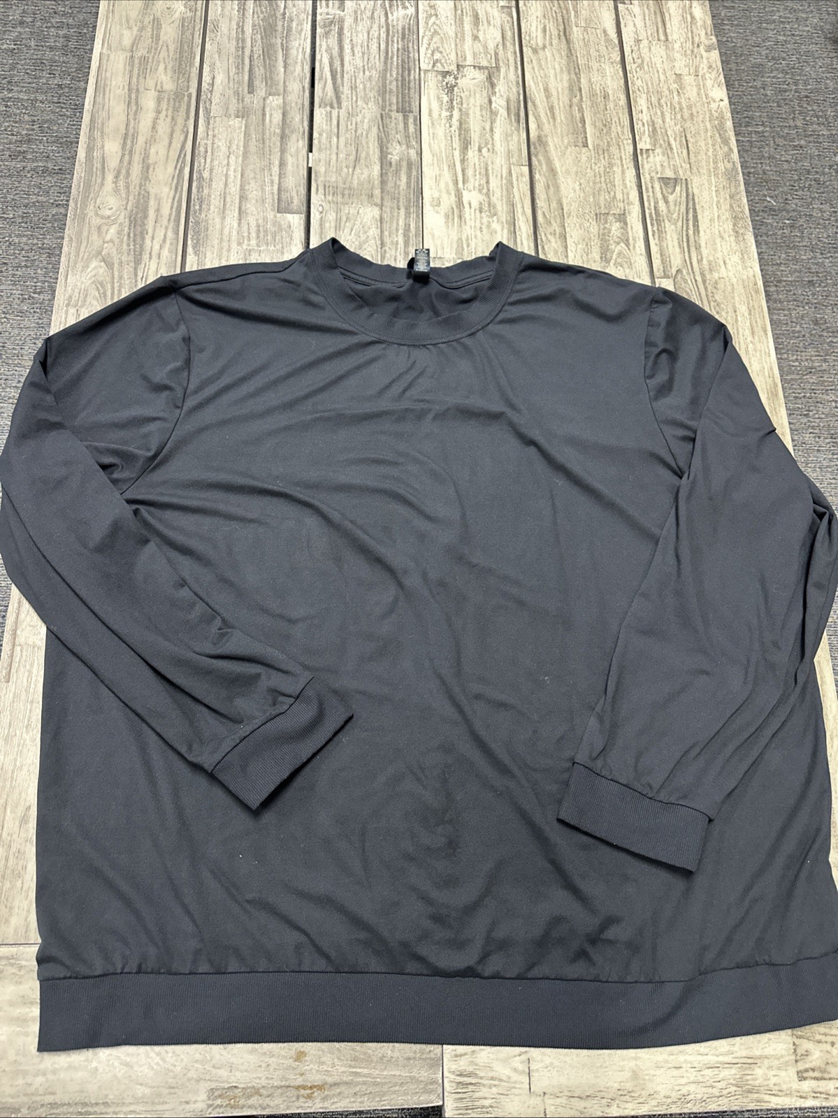 Skims Polyester Long Sleeve Activewear Size 2x Black Gym Running Workout