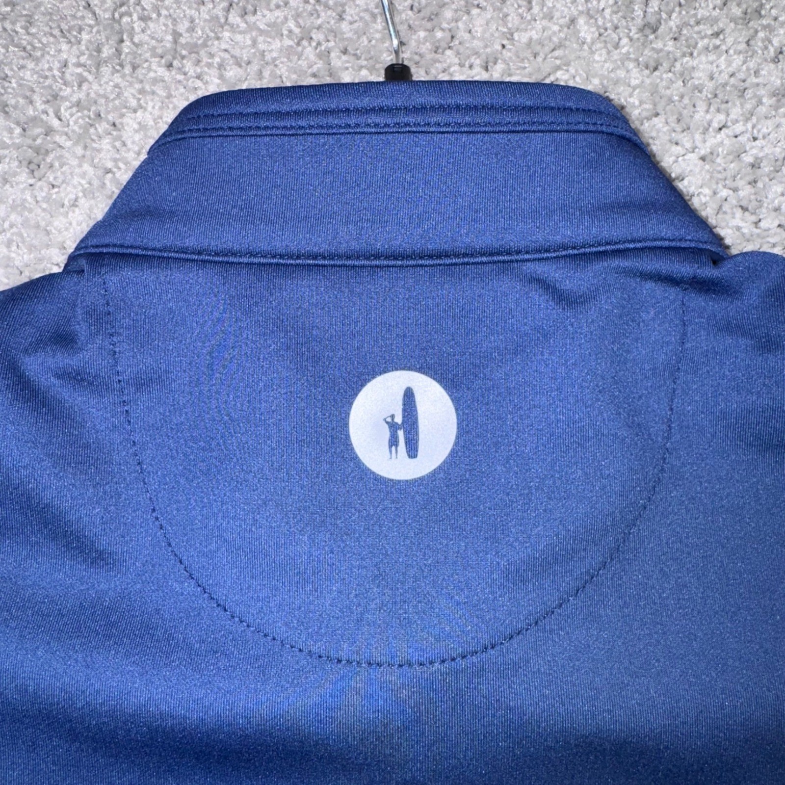 johnnie-O Dave Performance Vest Womens Stretch Quarter Zip Navy Large NEW