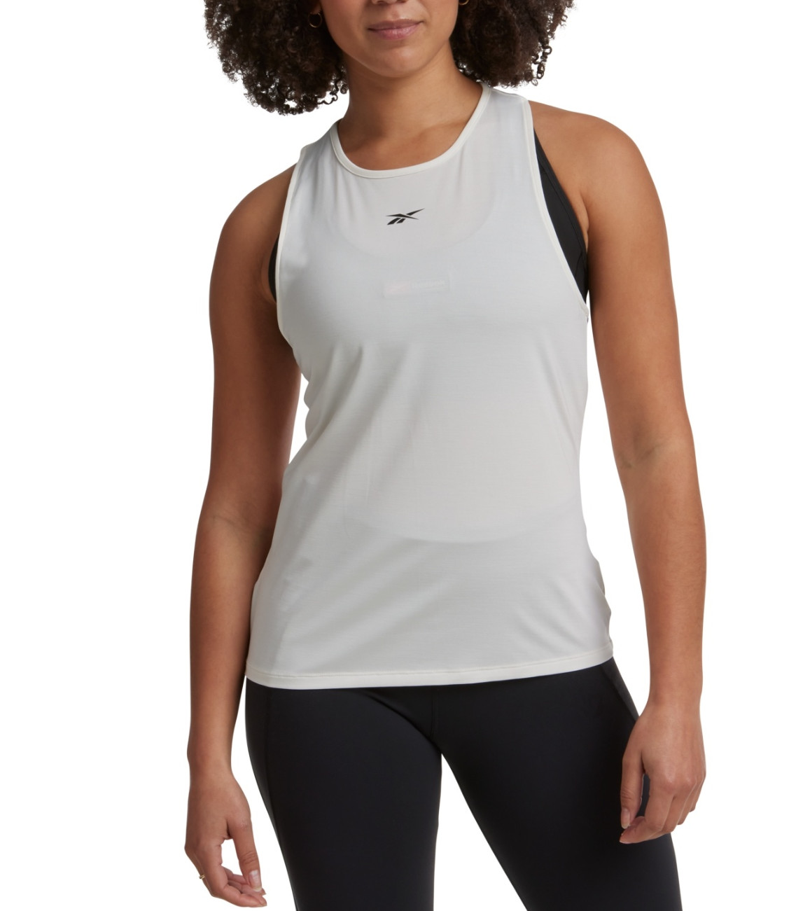 Reebok Women Active Chill Athletic Tank Top Chalk Size M