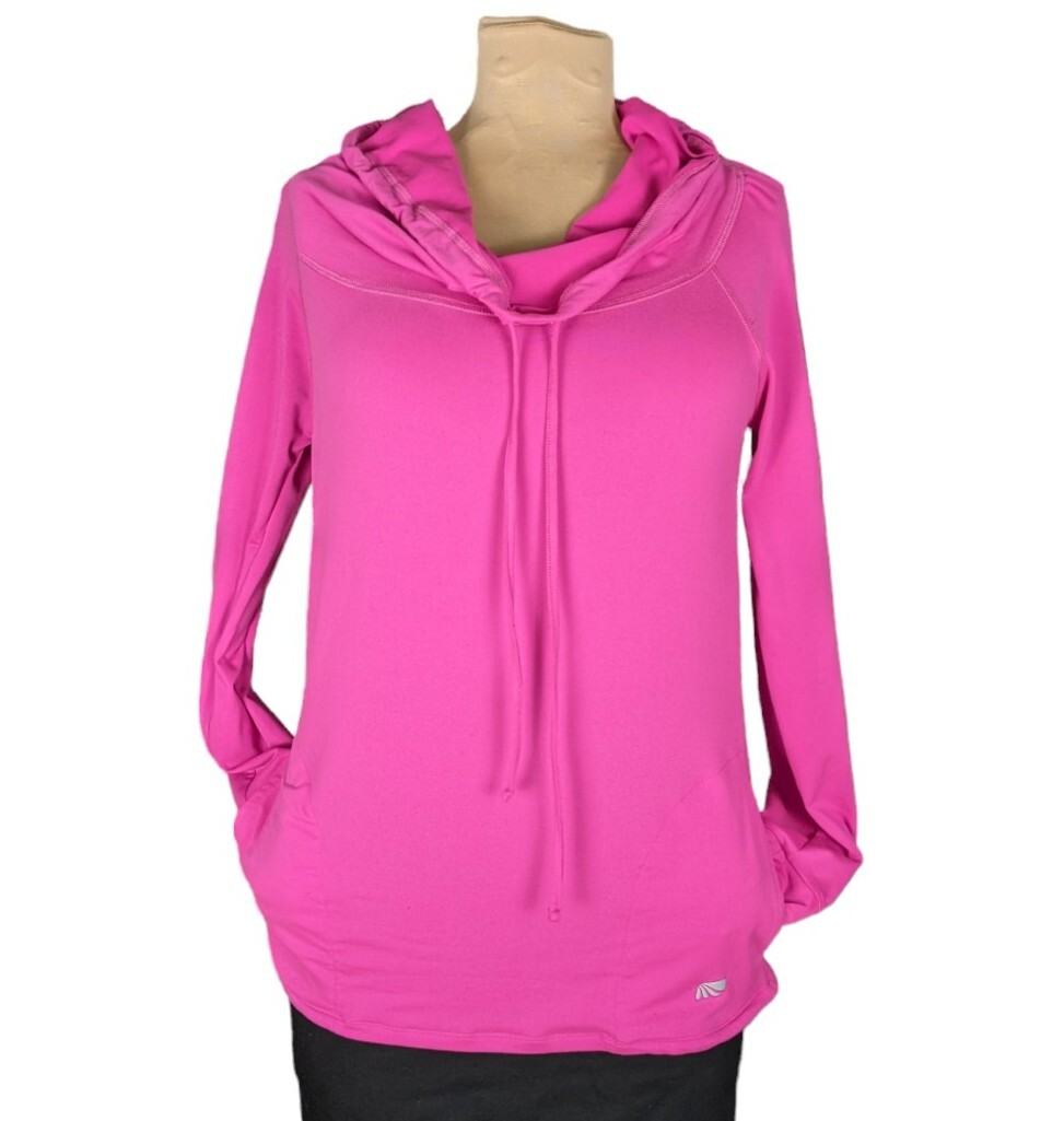 Marika Tek Dry-Wik Performance Wear Shirt Medium Barbie Pink Long Sleeve Active