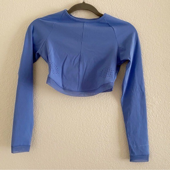 Gymshark x Whitney Simmons Size Extra Small Blue Long Sleeve Crop 1.0