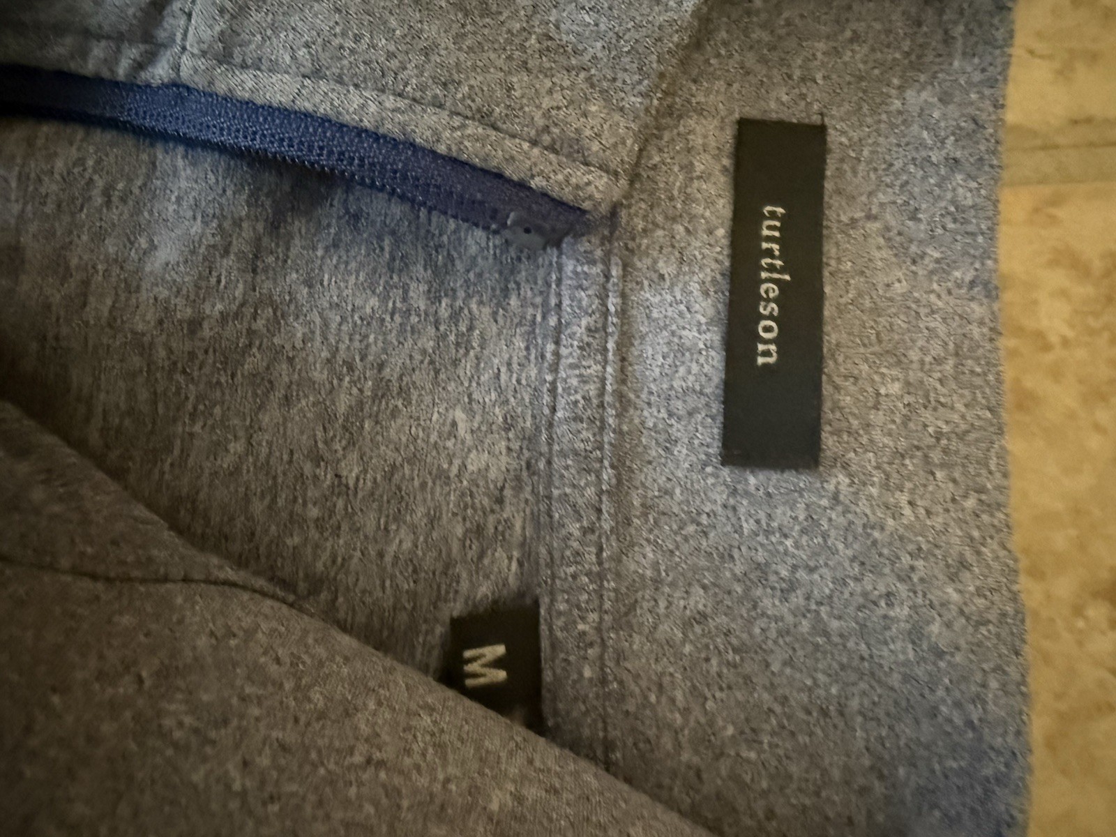 Turtleson Full Zip Up Size Medium Blue