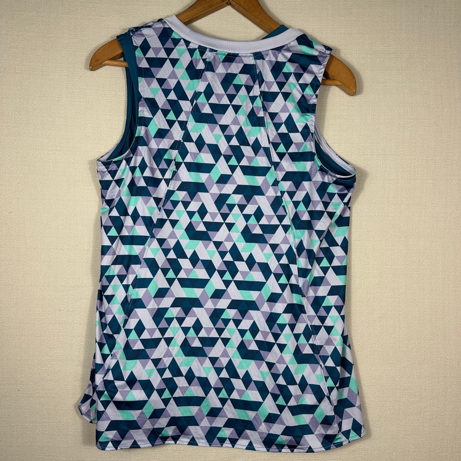 Crane Performance Tank Top 2 Pack Womens M Teal Geometric NWT Sleeveless Gym