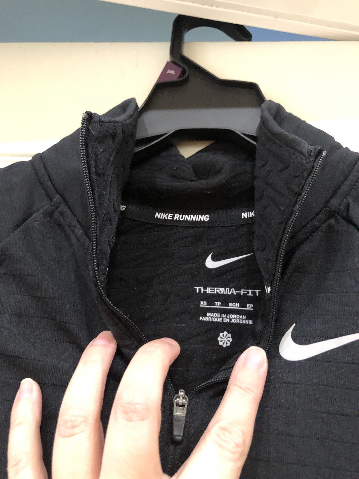 Nike Running 1/4 Zip Pullover Sweatshirt Black Women’s XS Dri Fit Long Sleeve