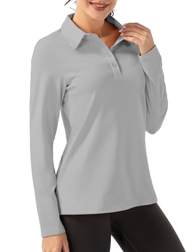 FKEEP WOMEN LONG SLEEVE POLO SHIRT GOLF SPORT ATHLETIC LIGHT – FK3139LST