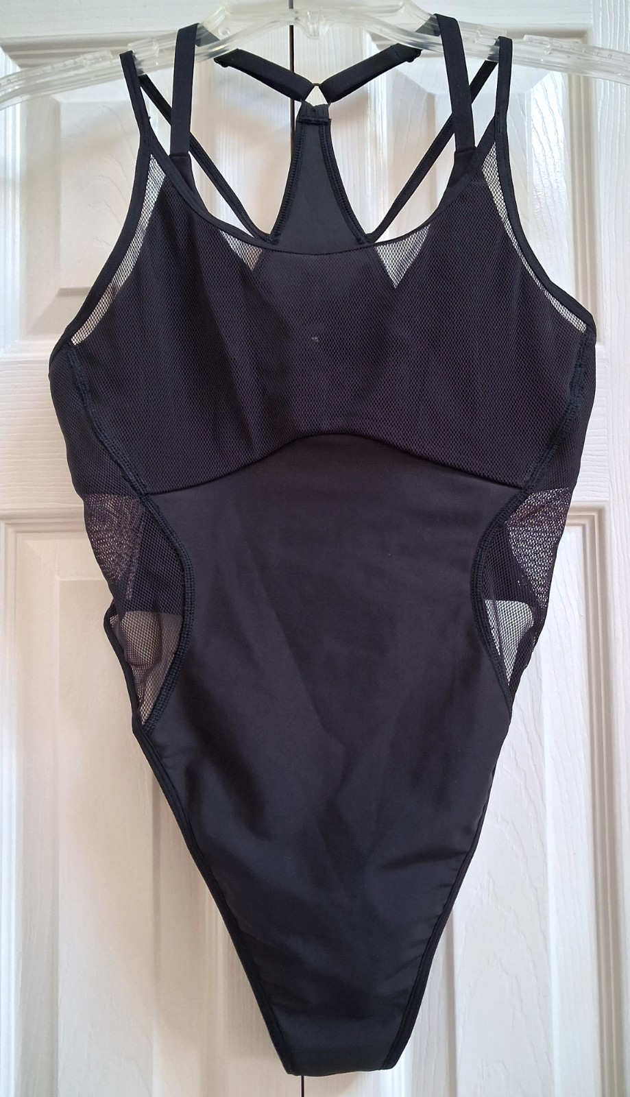 SAVAGE X FENTY 1 on 1 Black Strappy Bodysuit sz M