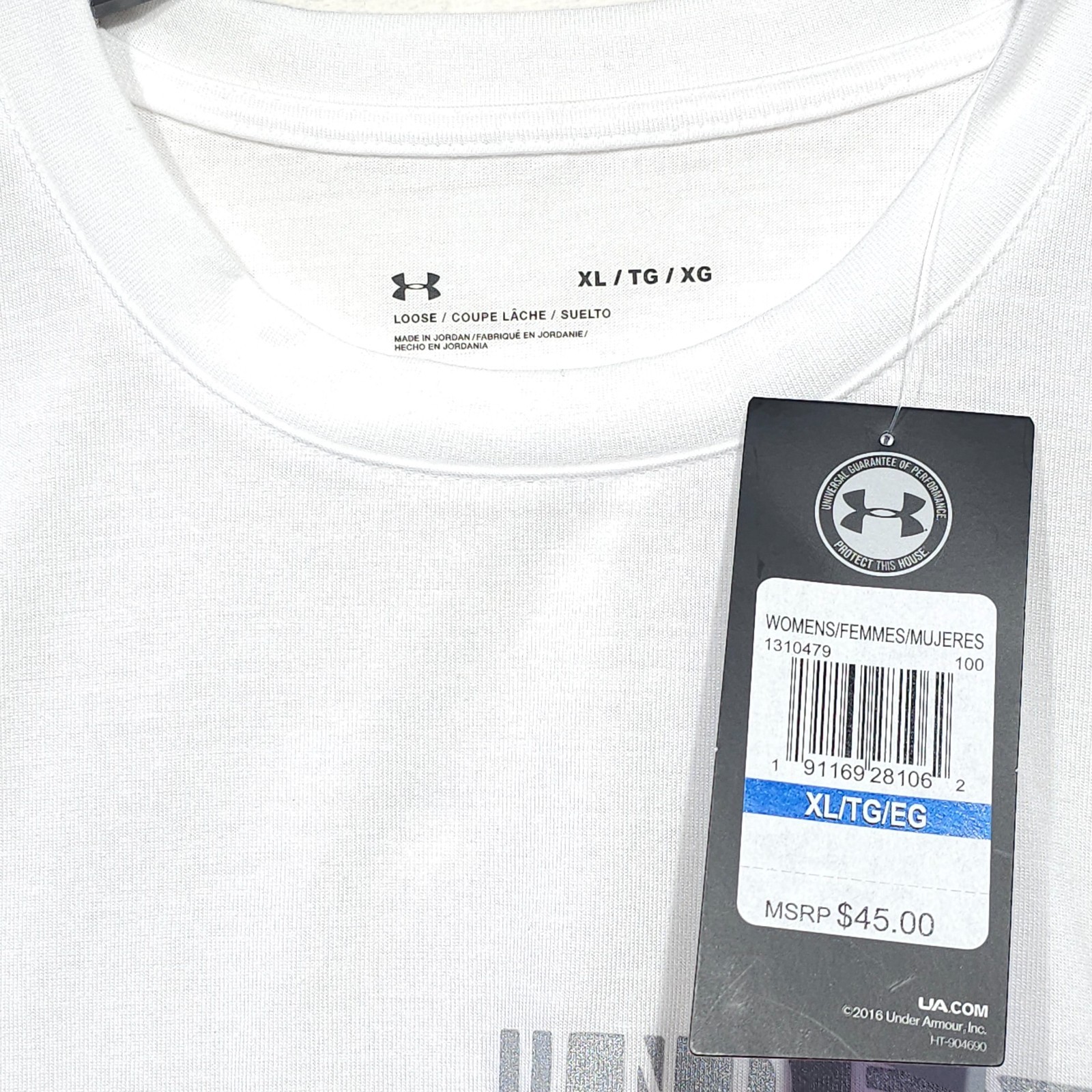 Under Armour ua bfe crop tee patchwork women’s xl shirt