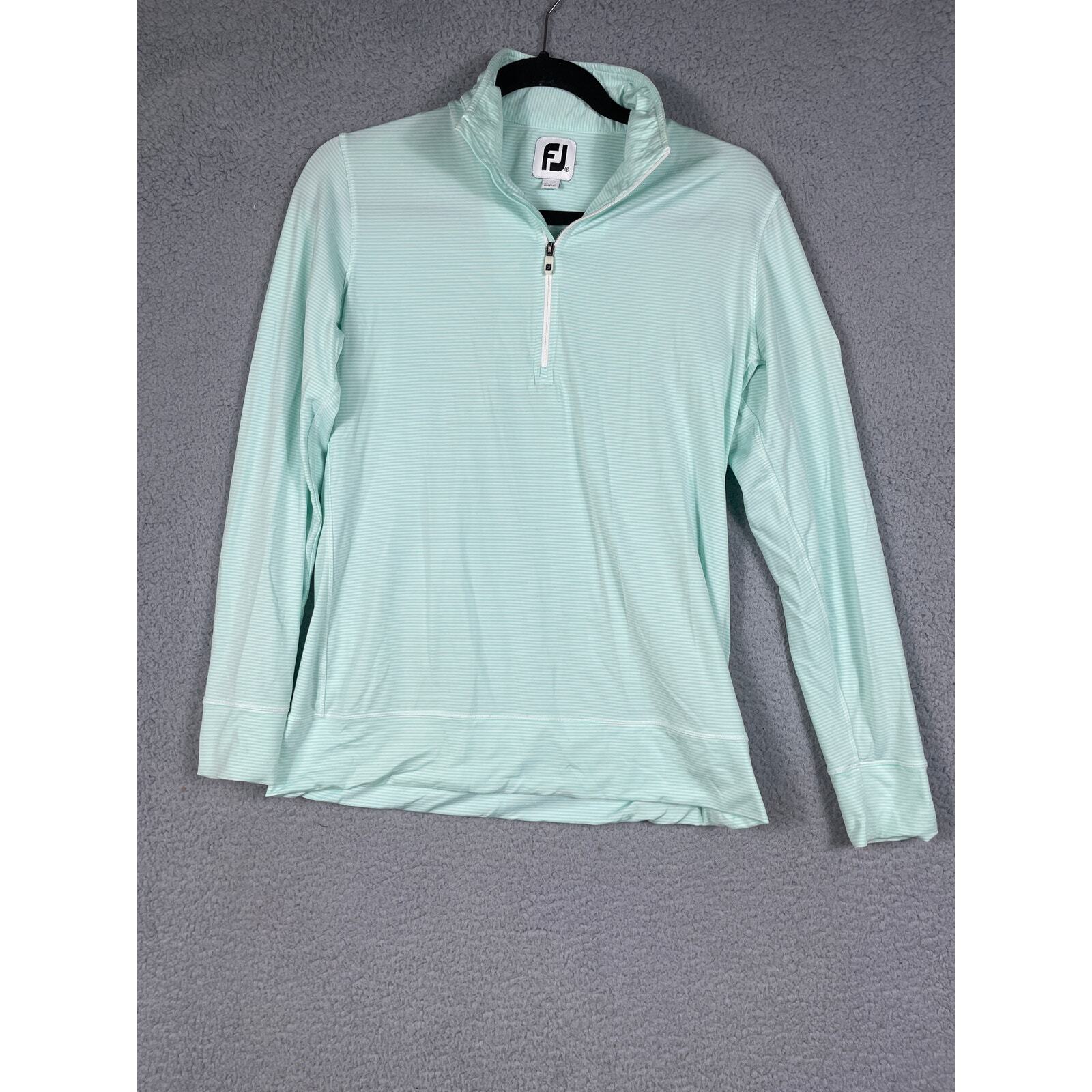 Footjoy Womens Size S 1/4 Zip Pull Over Shirt Baywood greens