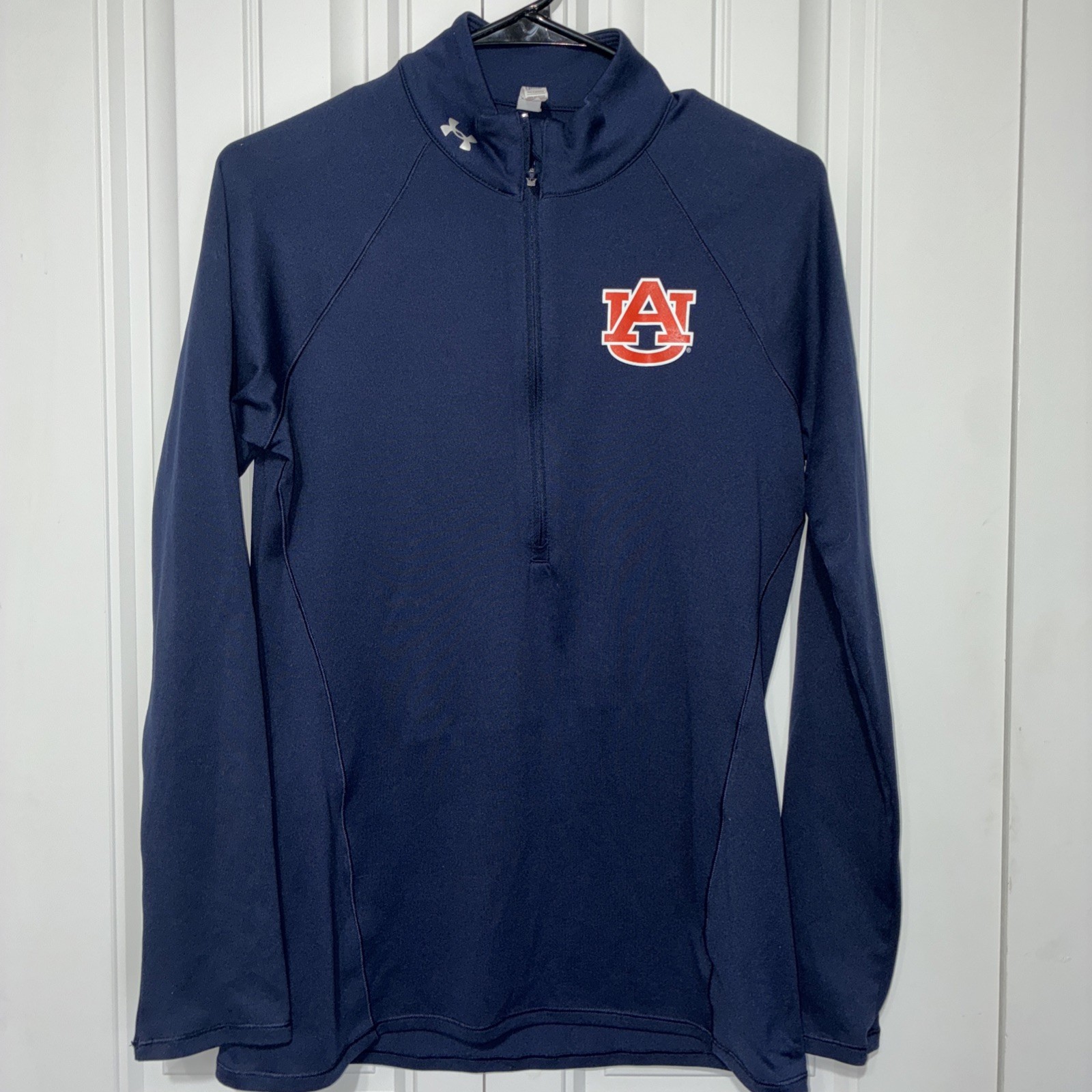 Auburn Tigers Medium 1/4 Zip Pullover Women’s Under Armour Semi-Fitted Heat Gear
