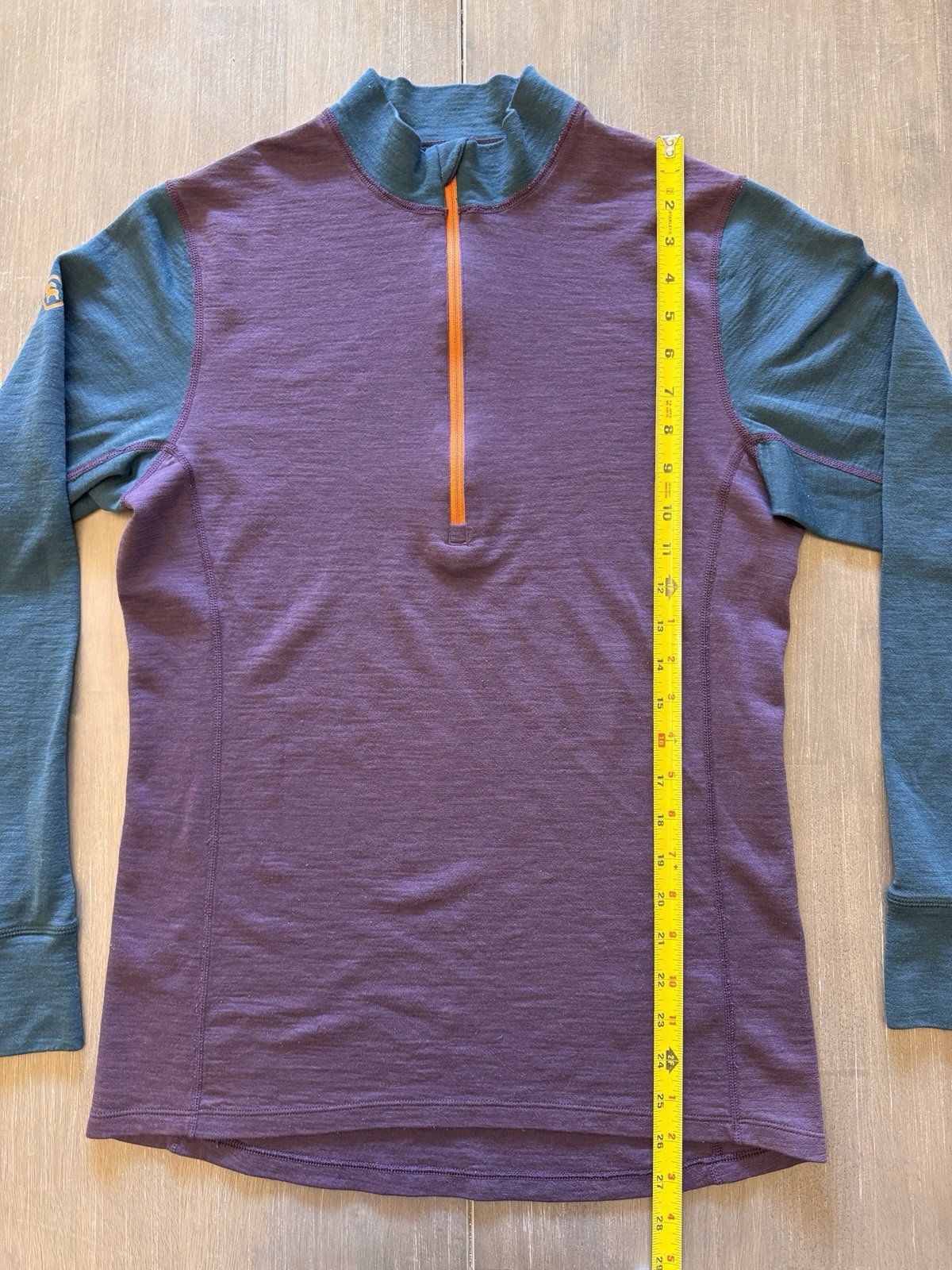 Backcountry Baselayer Top Womens Medium Purple Spruces Merino 1/4 Zip Gorpcore