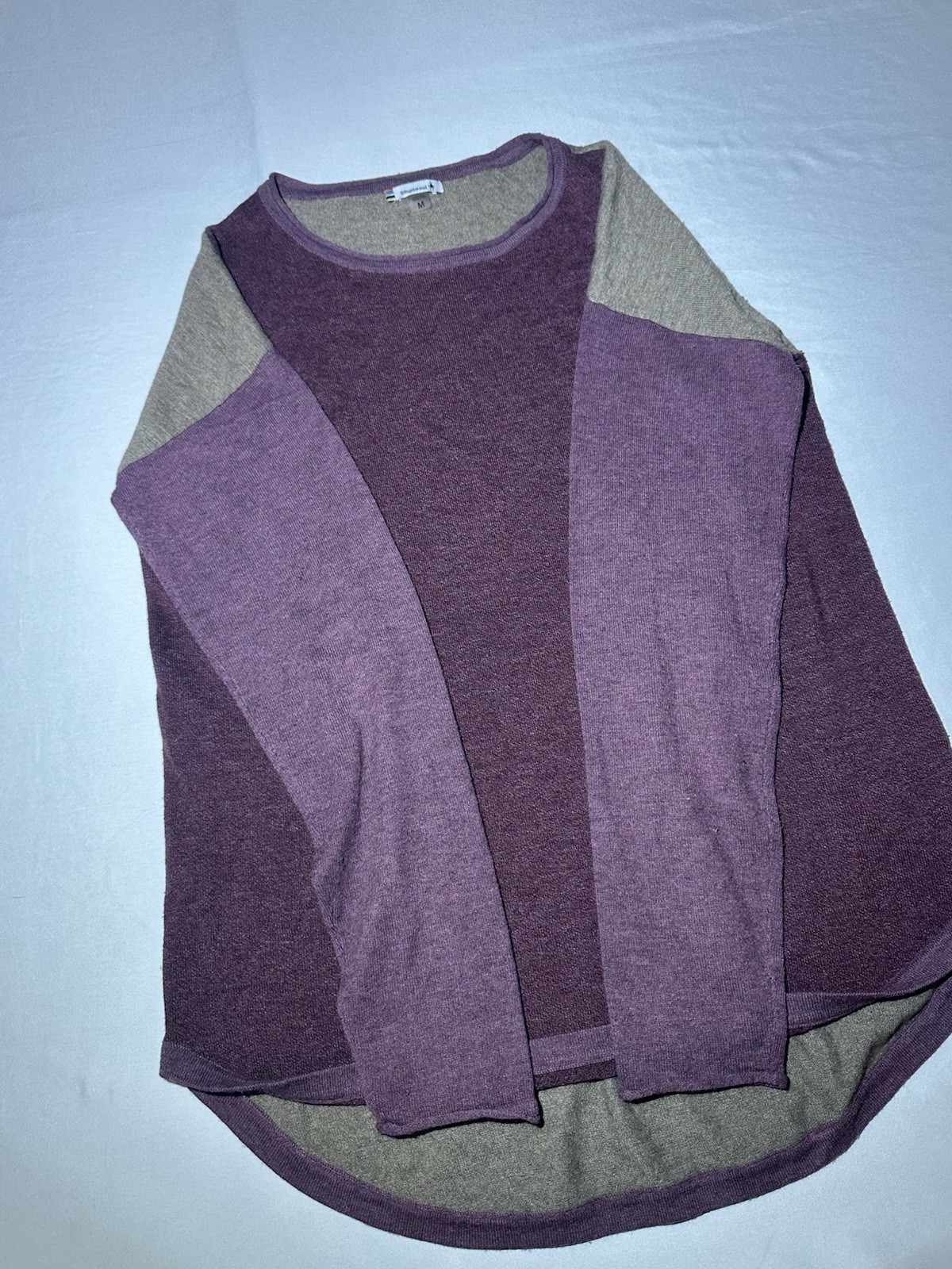 Smartwool Shadow Pine Colorblock Sweater Women’s Size Medium 2022 Wool Blend