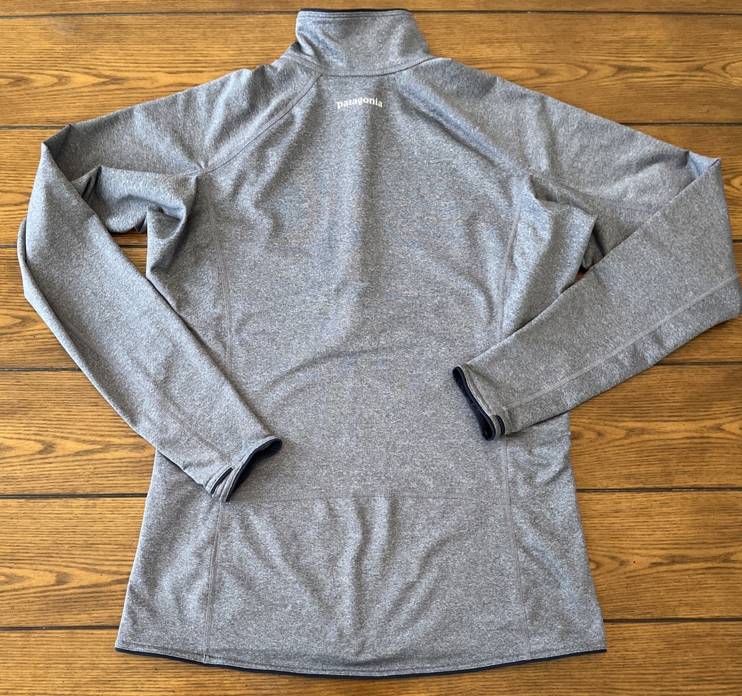 Patagonia Speedwork 1/4 Zip Pullover Womens Small Gray Thermal Running Top