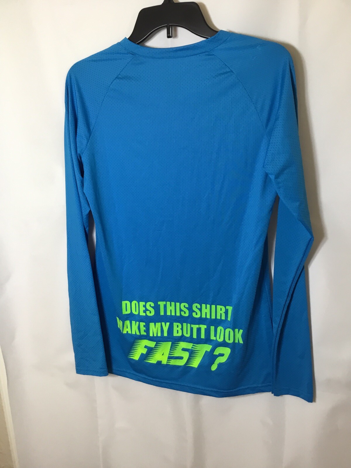 Fun Augusta Activewear Women’s Large “Does This Shirt Make My Butt Look Fast?”