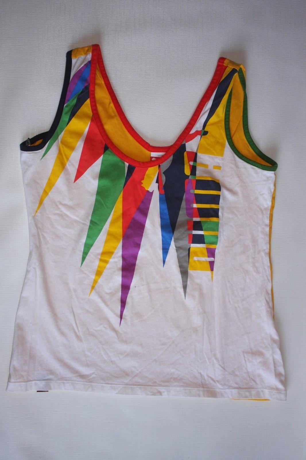 RARE PUMA sport lifestyle tank Women’s Medium Fiesta Tank Colorful Africa