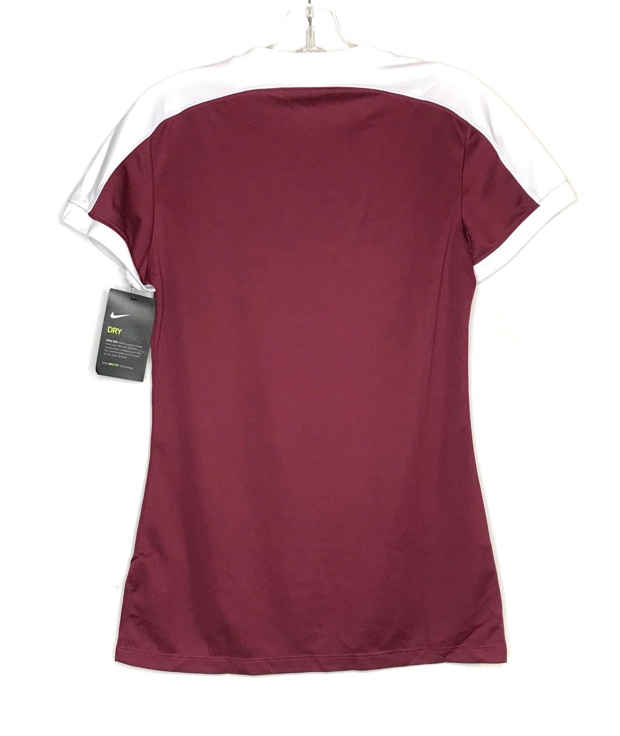 Nike Dri Fit Women’s Soccer Jersey Shirt Size Small Burgundy White 725950-692