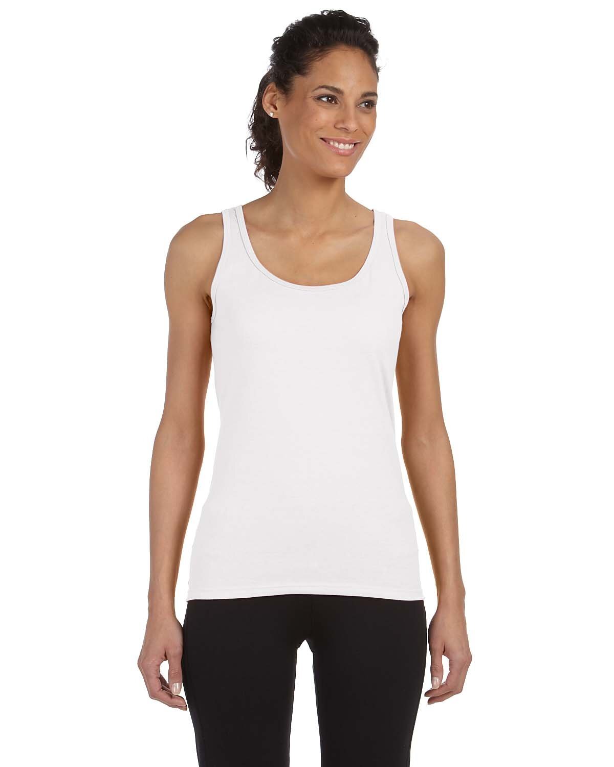 3 Pack Of Gildan Ladies Softstyle Fitted Tank – G642L