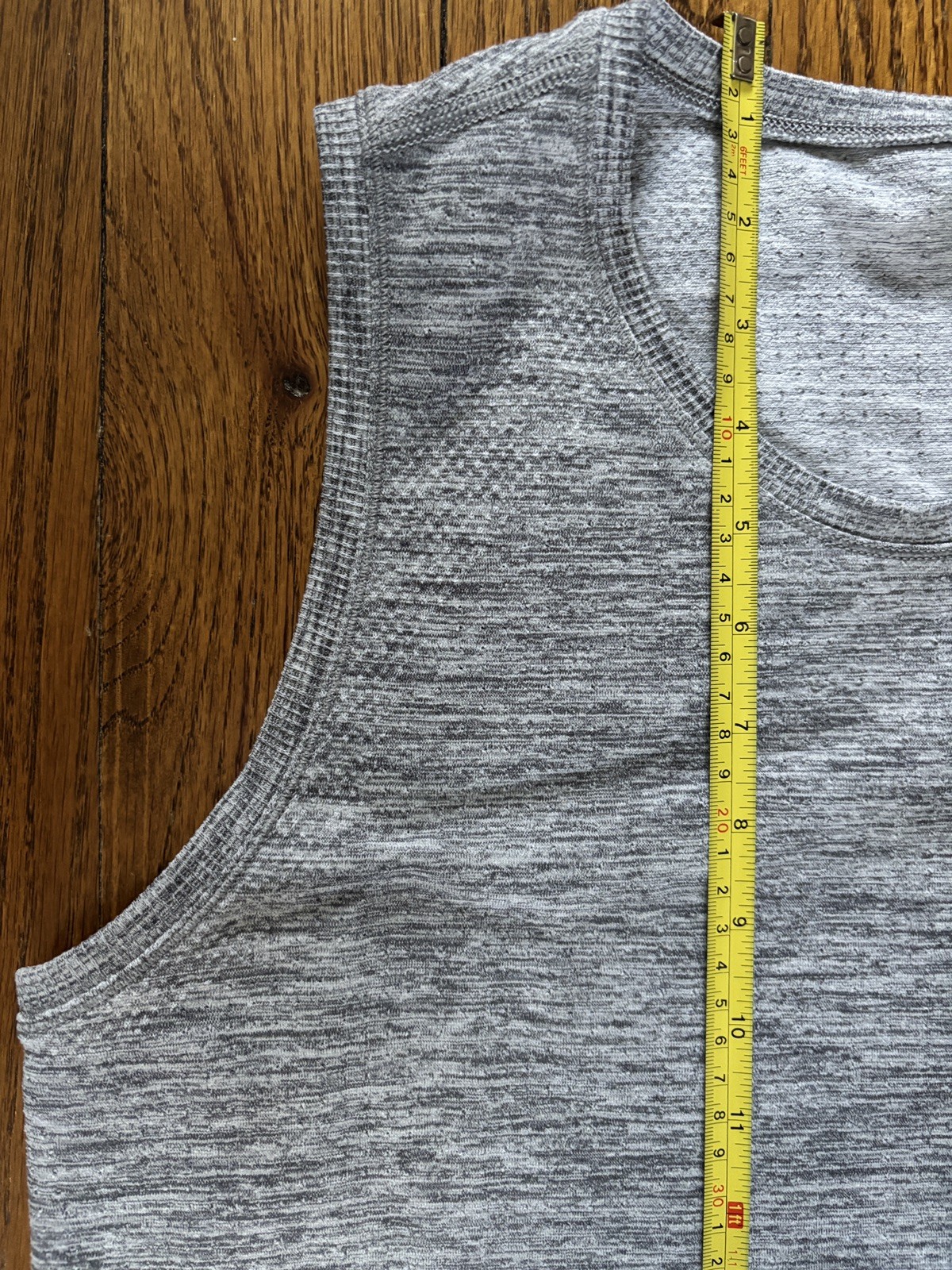 Athleta In Motion Seamless Tank Top Crew Neck Heather Gray XL