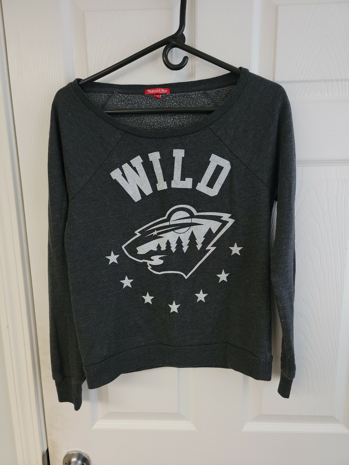 MITCHELL & NESS Women’s XS Shirt Gray MINNESOTA WILD NHL Hockey