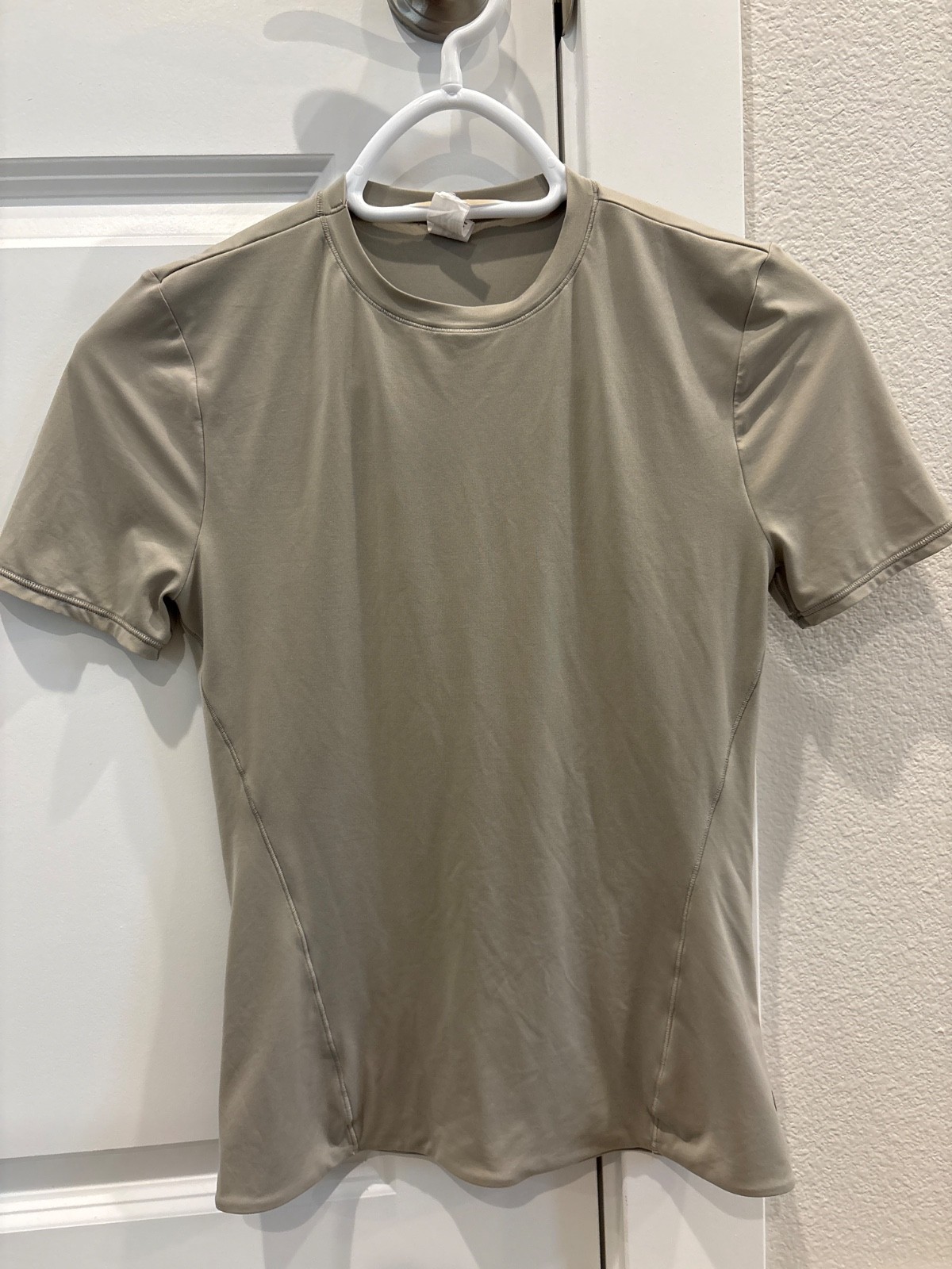Lululemon Wundermost Ultra-Soft Nulu Hip-Length Crewneck Gray Shirt Size SP