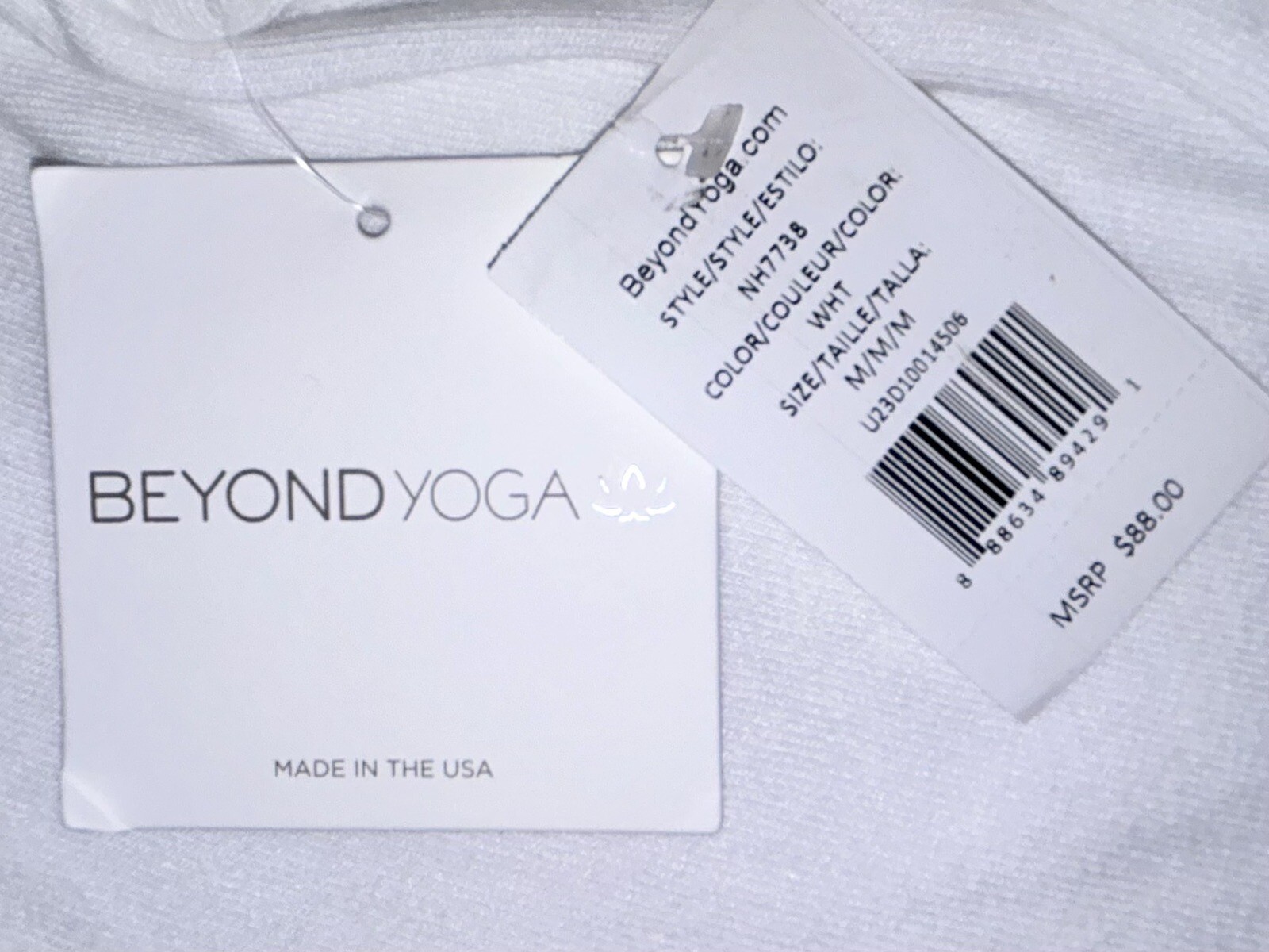 NWT💎BEYOND YOGA💎MEDIUM 💎LONG WEEKEND LOUNGE PULLOVER💎OVERSIZED💎WHITE💎