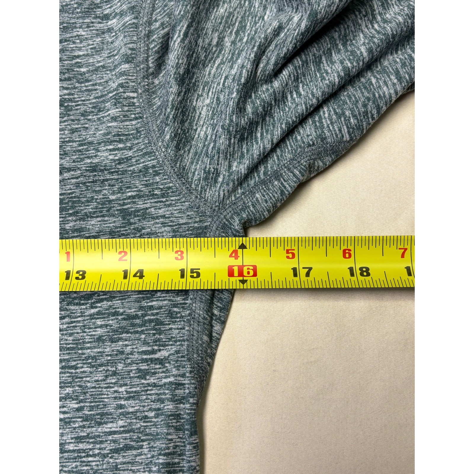 Nike Running Dri-FIT Quarter Zip Pullover Green Space Dye Thumbhole Womens XS