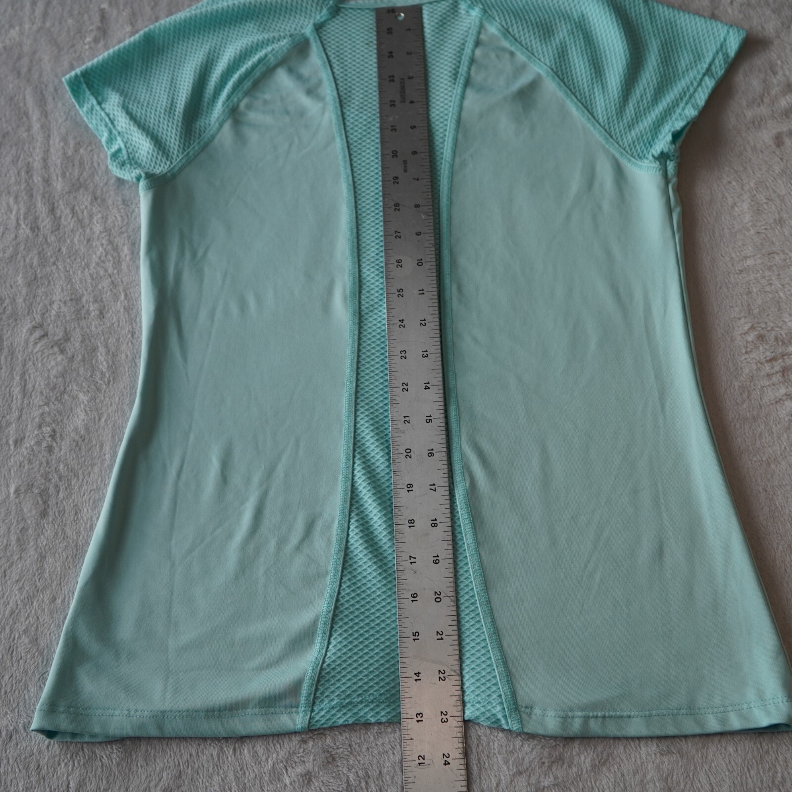 Marika Tek Dry-Wik Performance Tee Size Small Aqua Short Sleeve