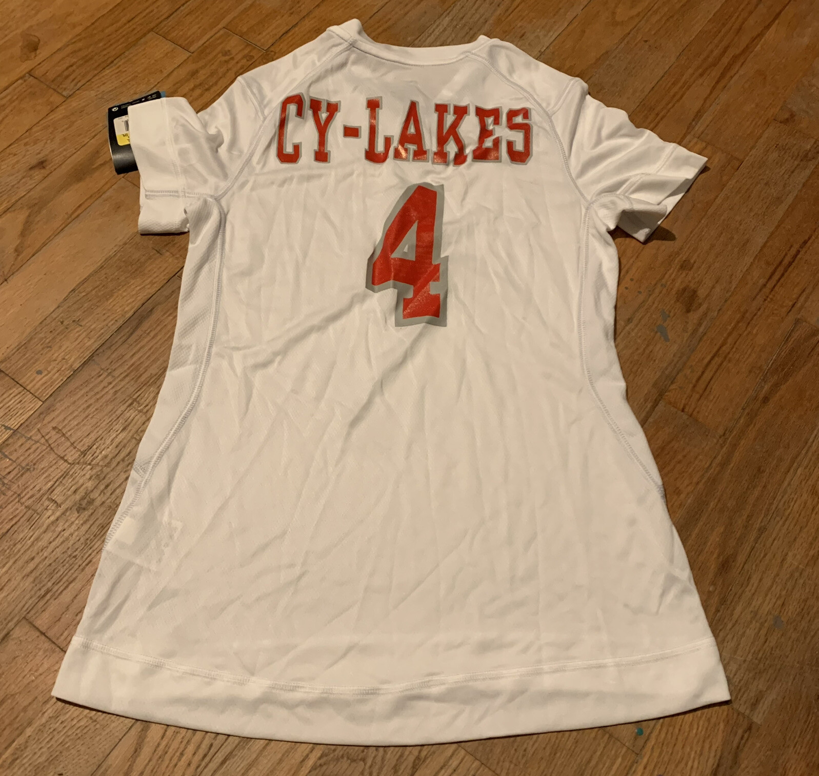 Nike Women’s Dri-Fit CY-LAKES SPARTANS Volleyball Jersey #4 Sz. S NEW 379179-100