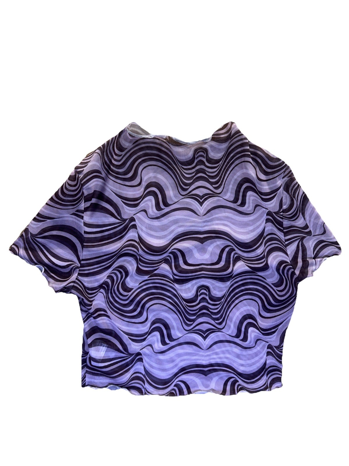 SHEIN Marble Top Mesh Hem Size Large