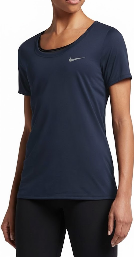 Nike Women’s Dri-Fit Legend Scoop Neck Tee in Obsidian, Size XS & MD, 903112-451
