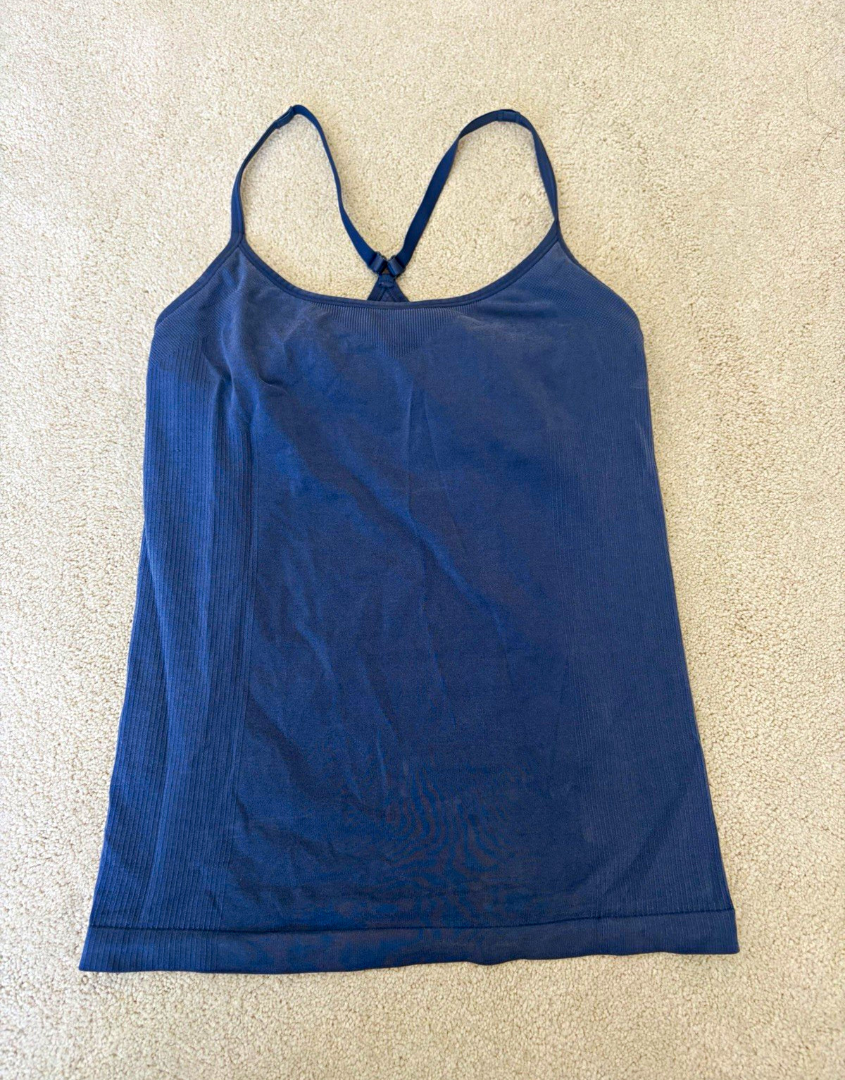 UNIQLO AIRism Blue Workout Racerback Tank