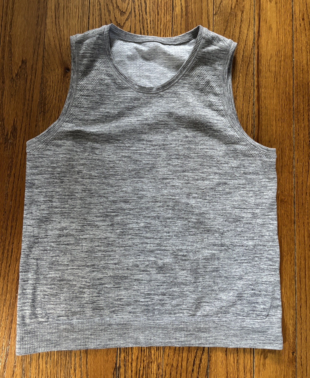 Athleta In Motion Seamless Tank Top Crew Neck Heather Gray XL