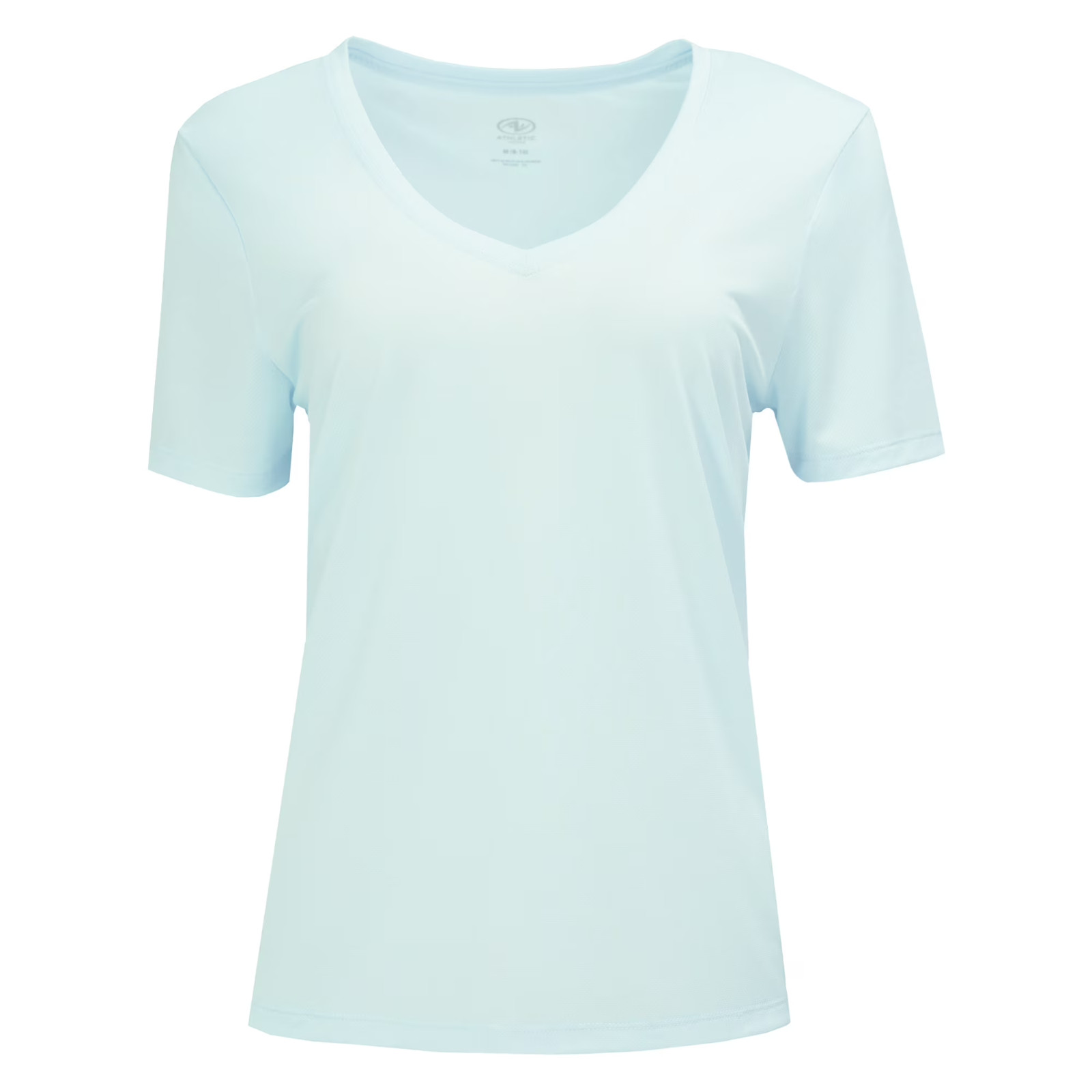 Athletic Works Women’s Active Texture Knit V-Neck Tee Size S Frozen Aqua NWT
