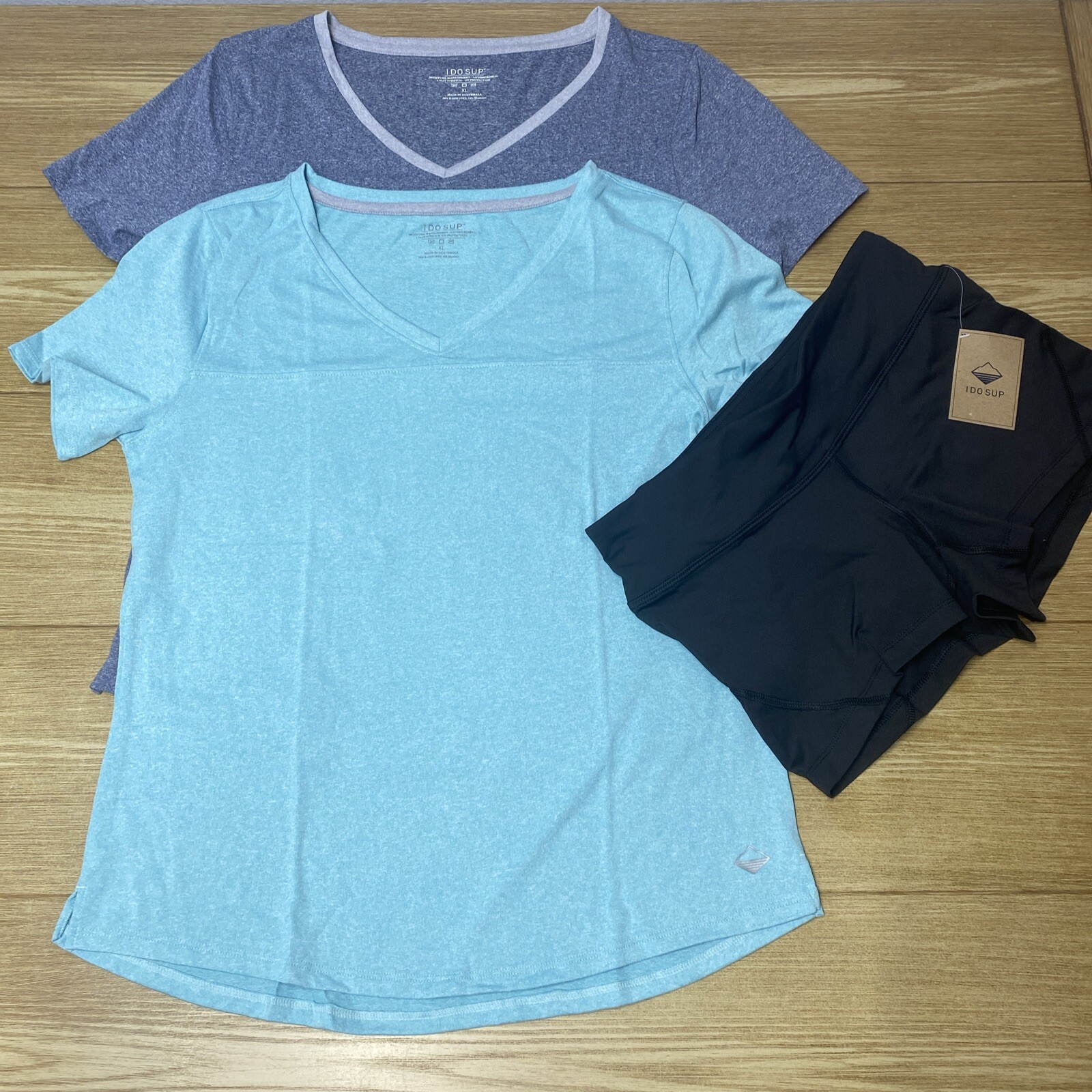 Womens 3 Piece Gymnastics Set T-shirt & Pants I Do Sup Short Sleeve Size XL